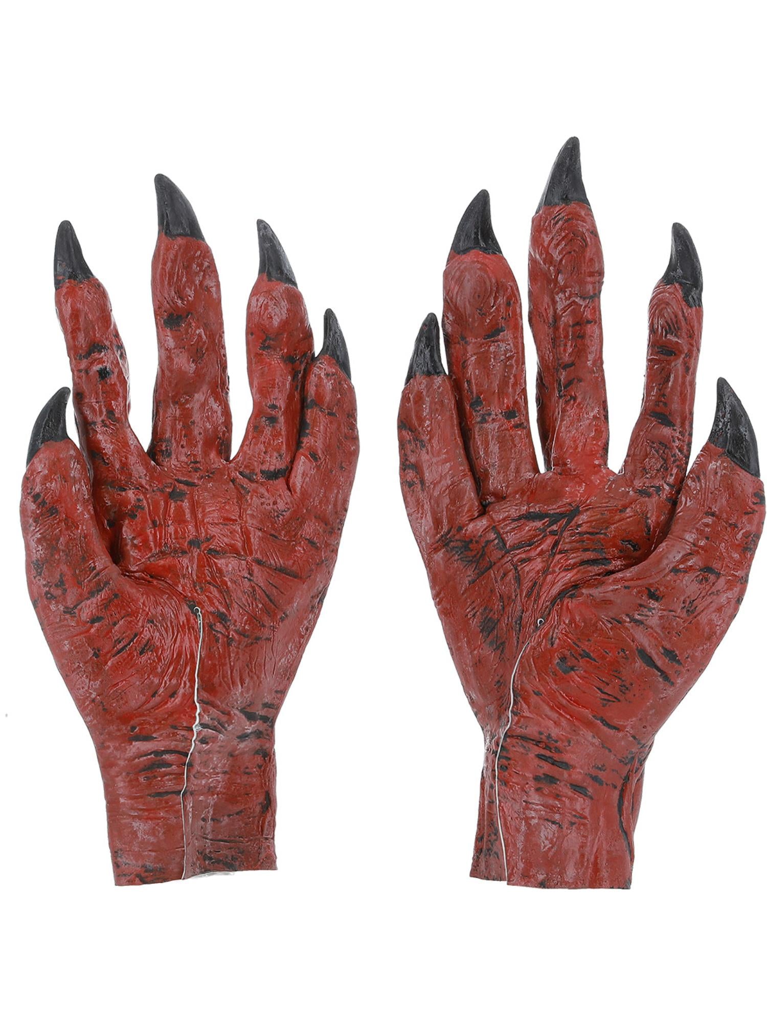 Devil Hands, Latex, Red
