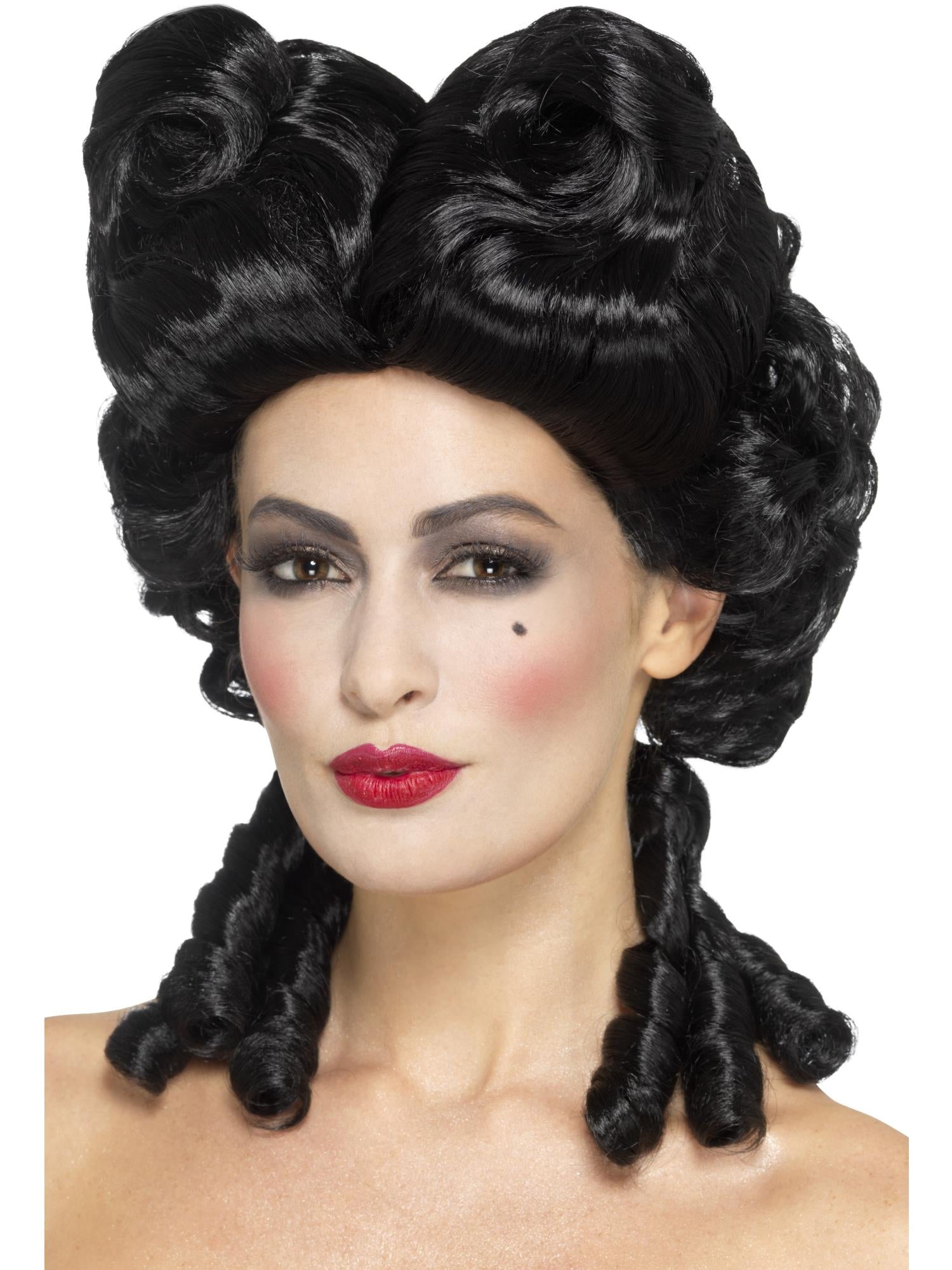 Deluxe Gothic Baroque Wig, Black