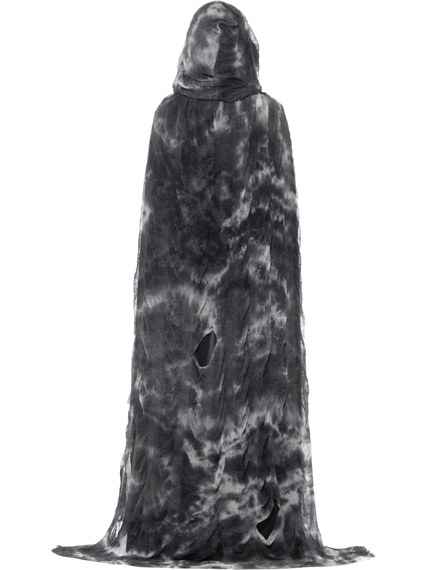 Deluxe Spellbound Decayed Cape, Black & Grey