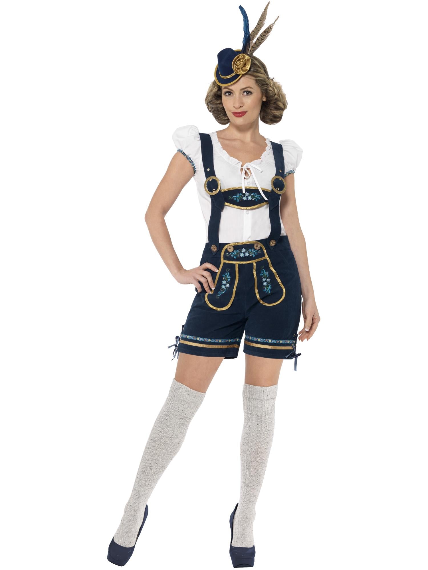 Deluxe Traditional  Bavarian Costume, Blue