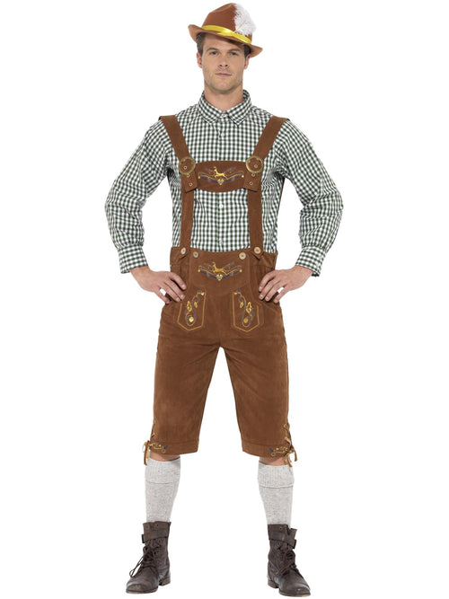Deluxe Traditional Hans Bavarian Costume, Green