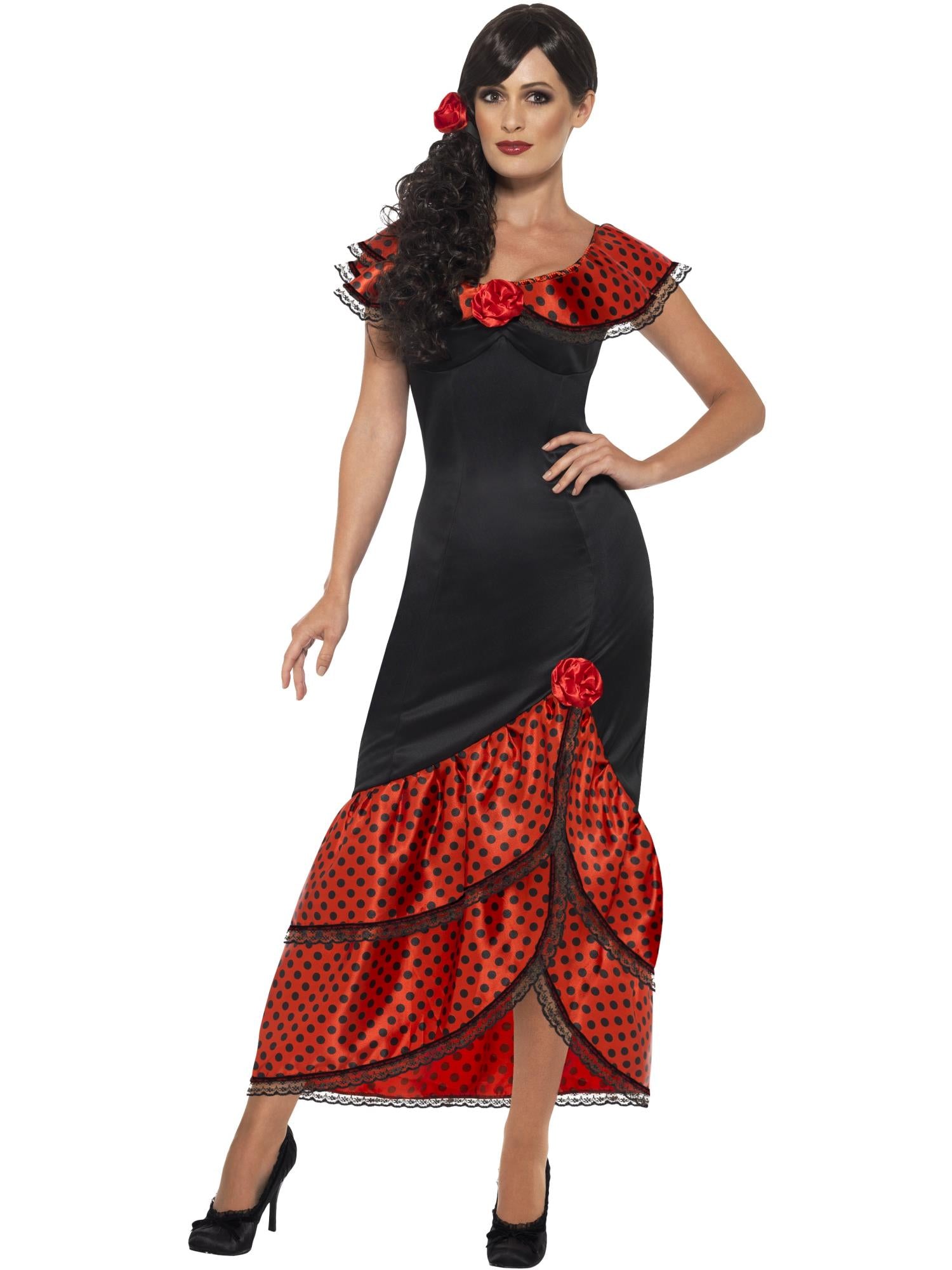 Flamenco Senorita Costume, Black