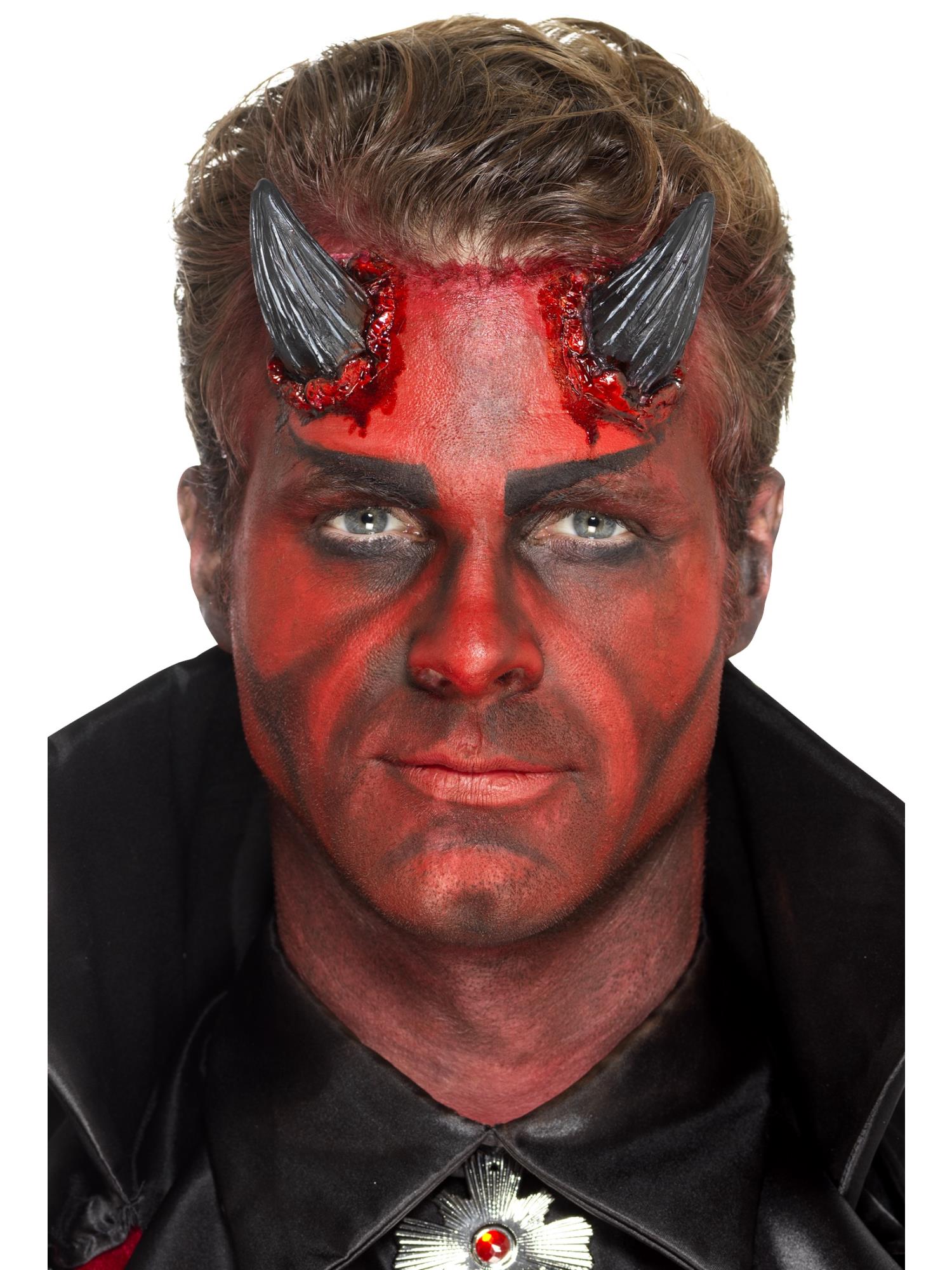 Smiffys Make-Up FX, Latex Devil Horn Prosthetics,