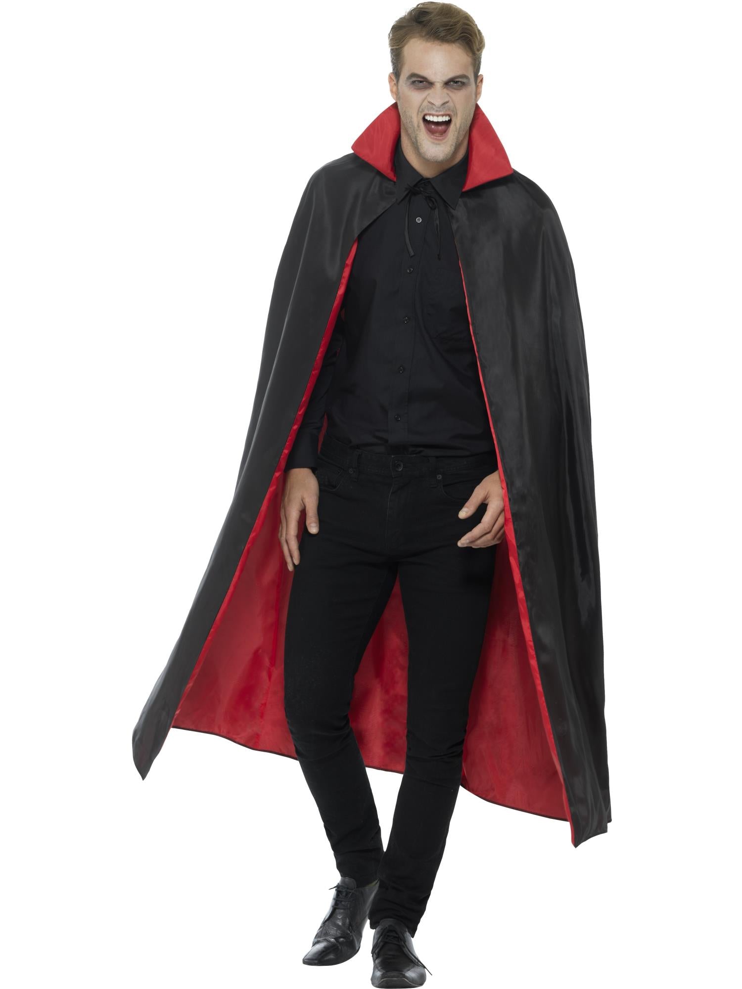 Reversible Vampire Cape, Black & Red