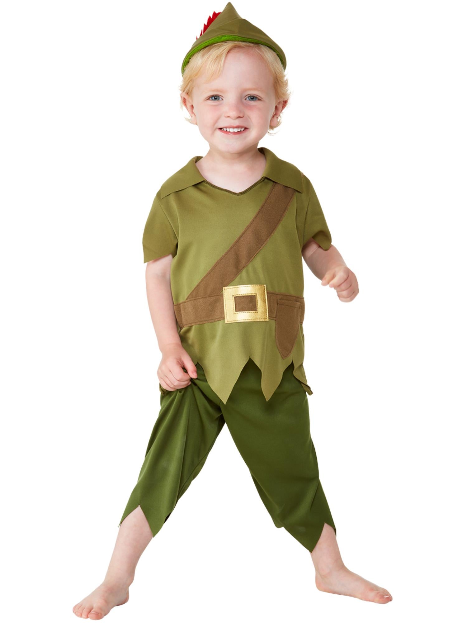 Toddler Robin Hood Costume, Green & Brown