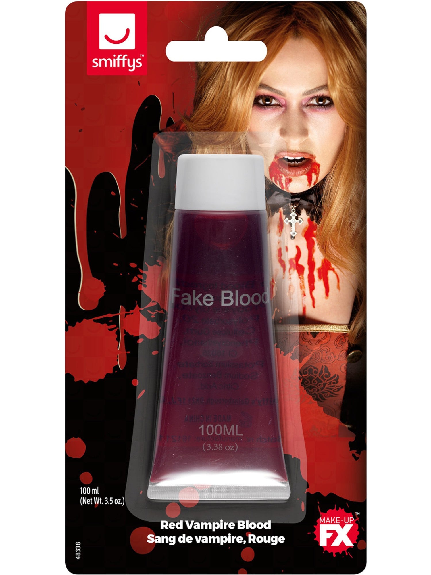 Smiffys Make-Up FX, Large Vampire Blood, Red
