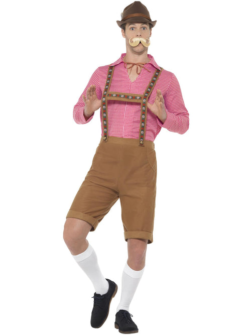 Mr Bavarian Costume, Red & Brown