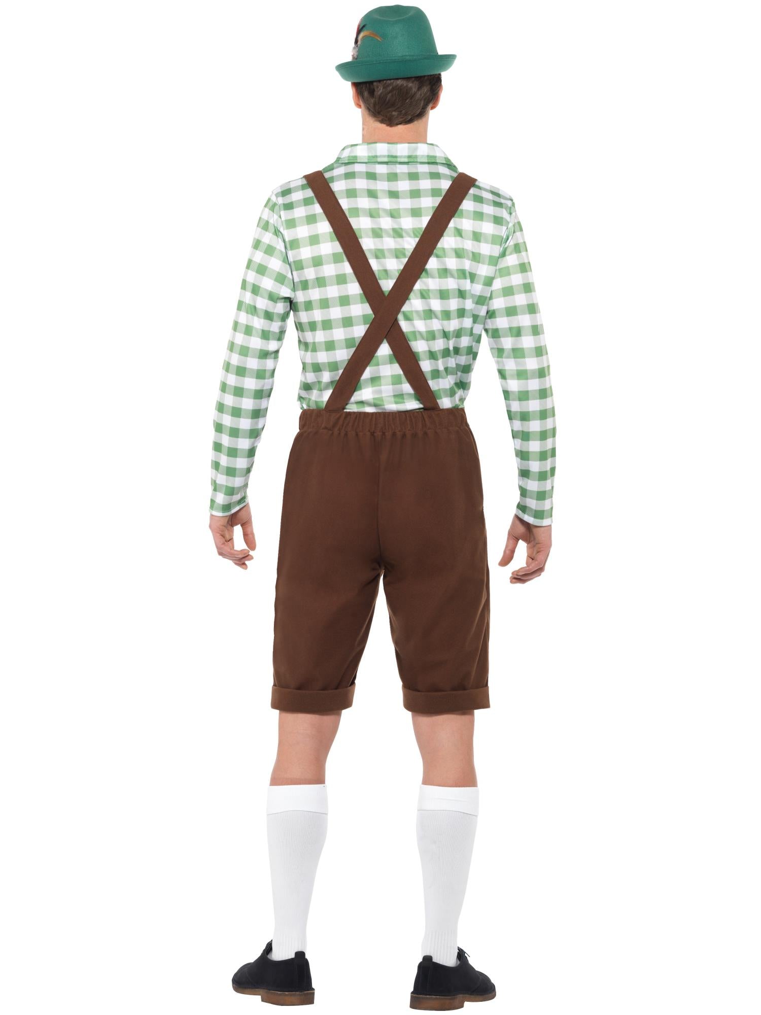 Alpine Bavarian Costume, Green & Brown