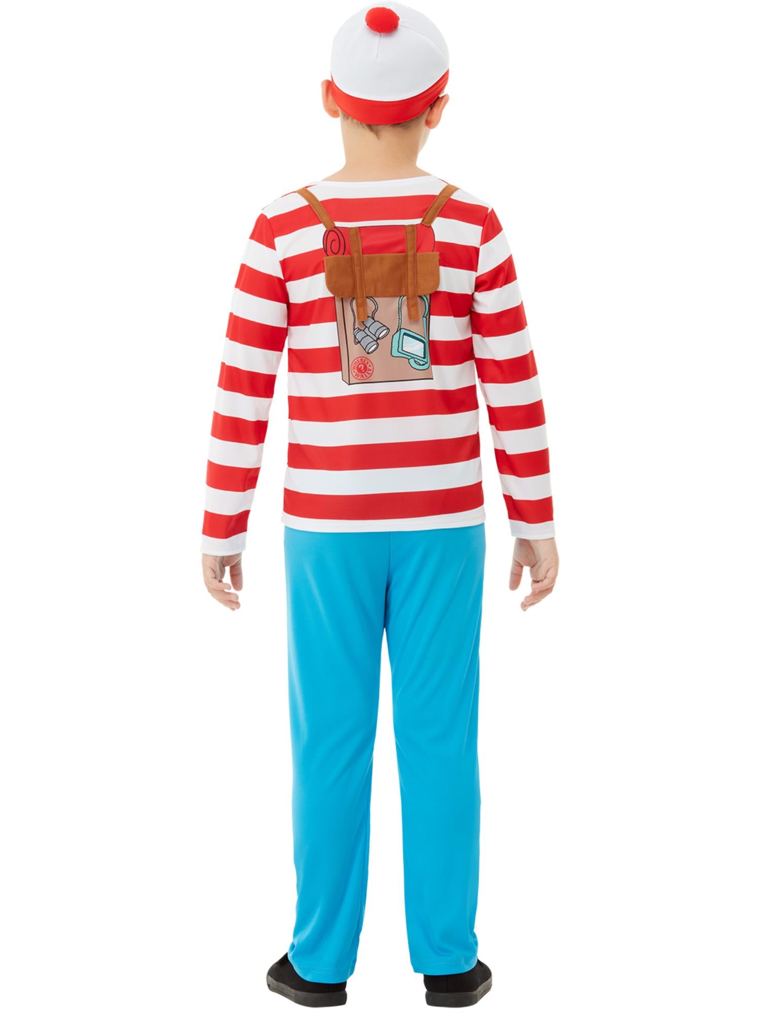 Where's Wally? Deluxe Costume, Red & White