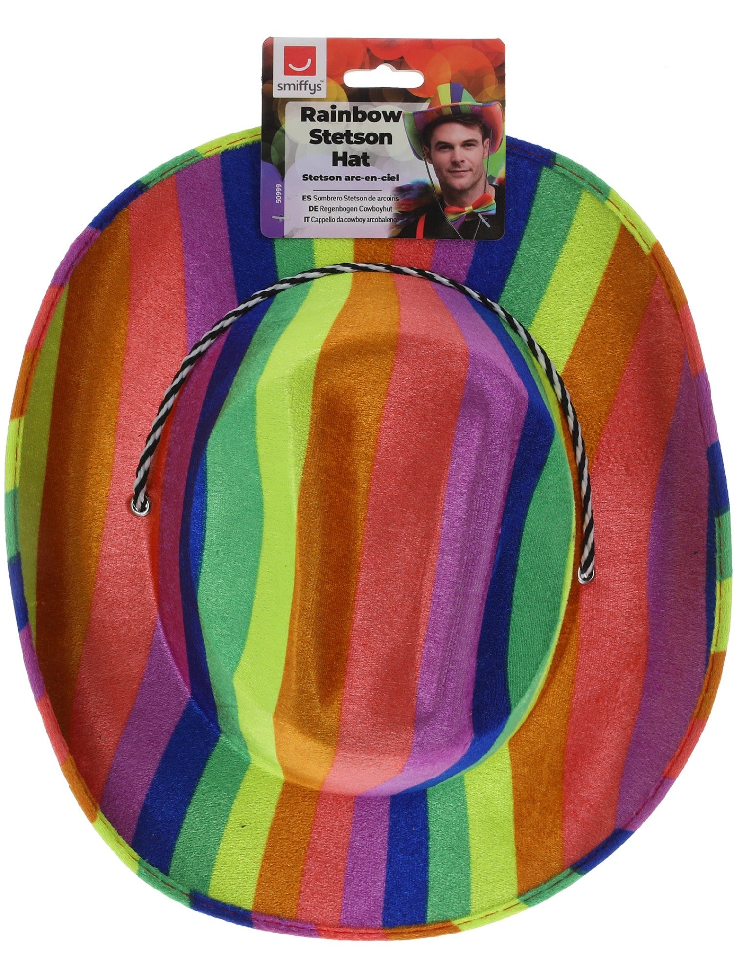 Rainbow Cowboy Hat, Multi-Coloured