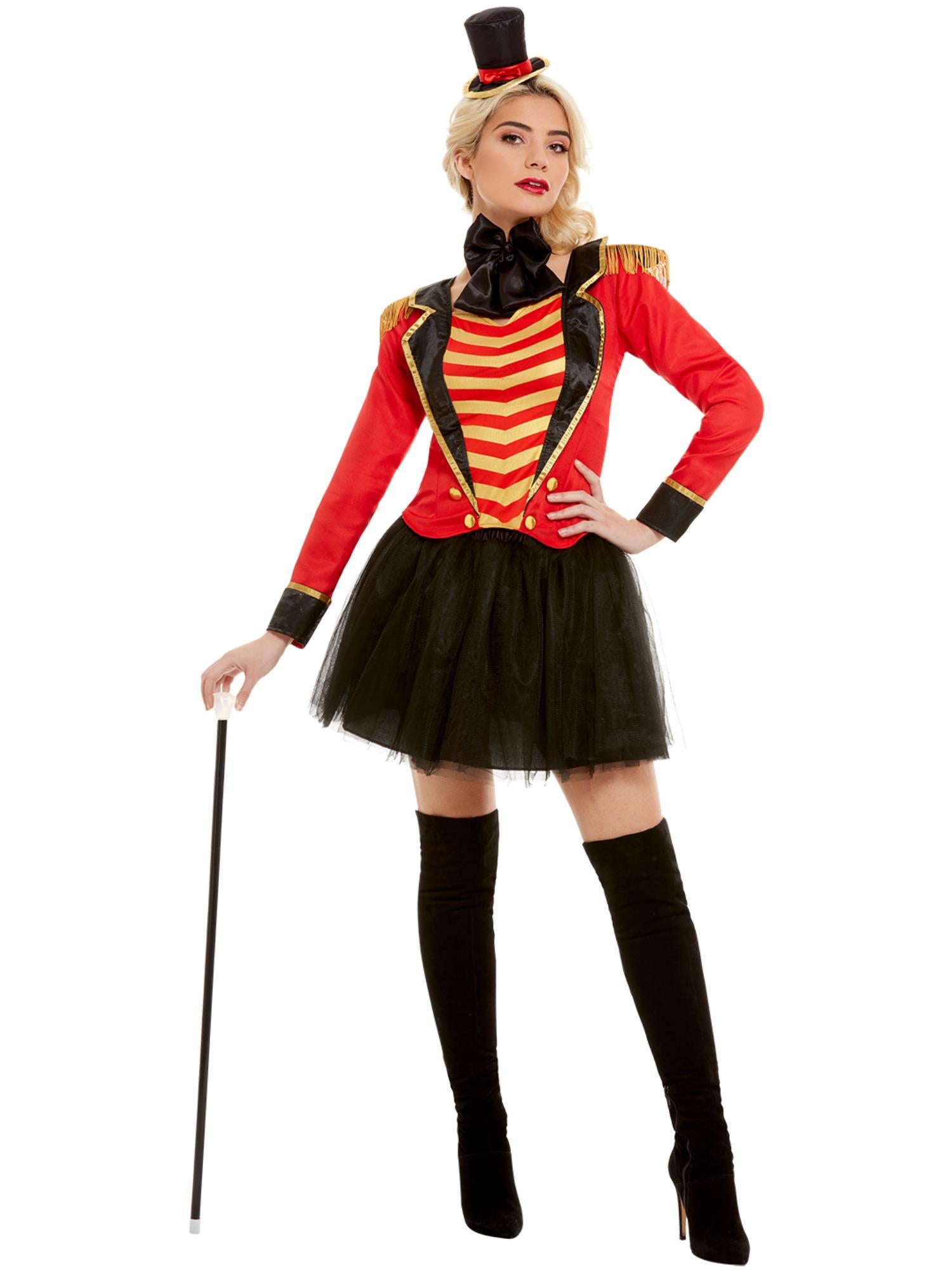 Deluxe Ringmaster Lady Costume, Red