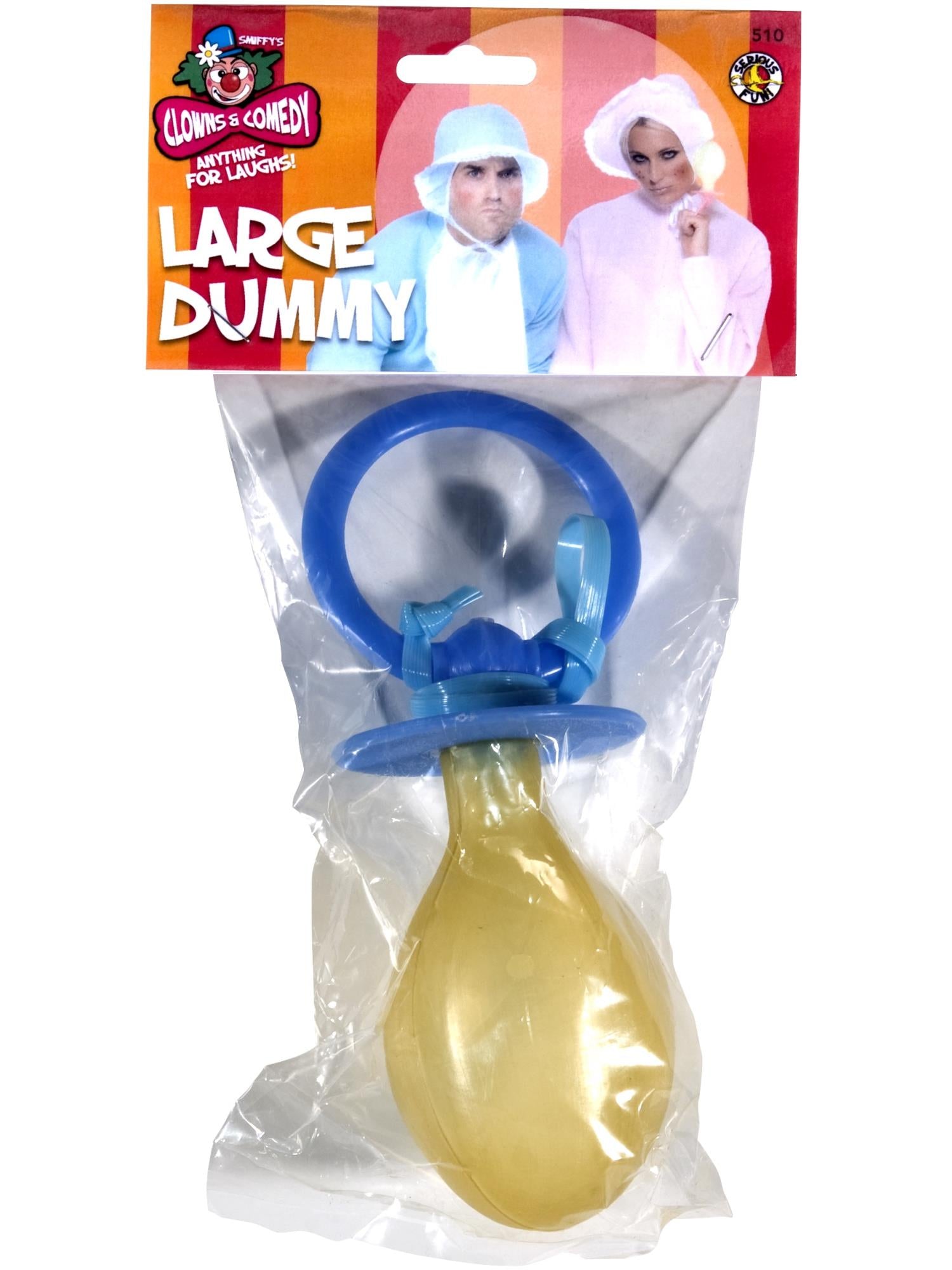 Large Dummy, Soother, Assorted Pink or Baby Blue,