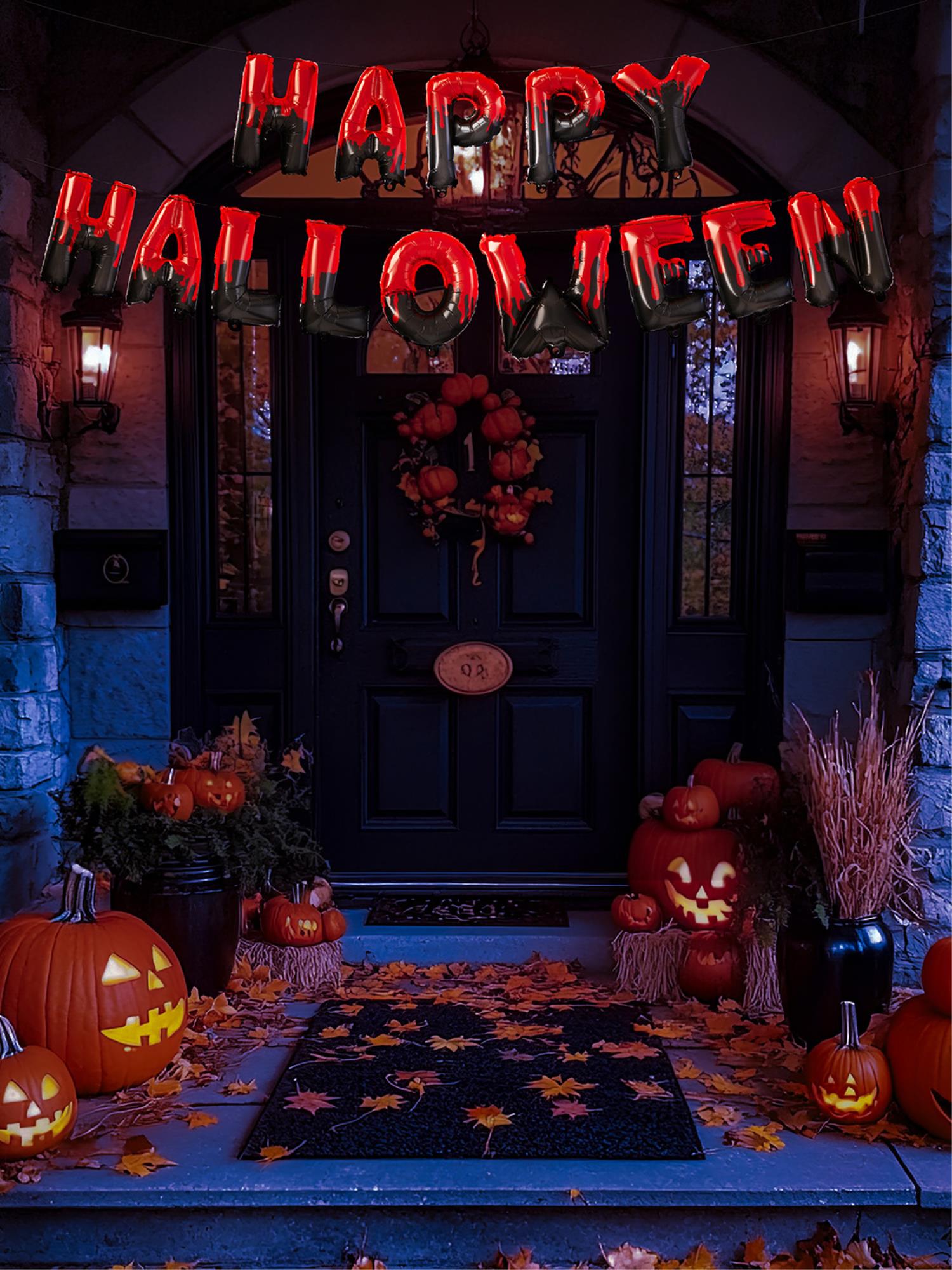 15"/40cm Happy Halloween Foil Balloon Garland
