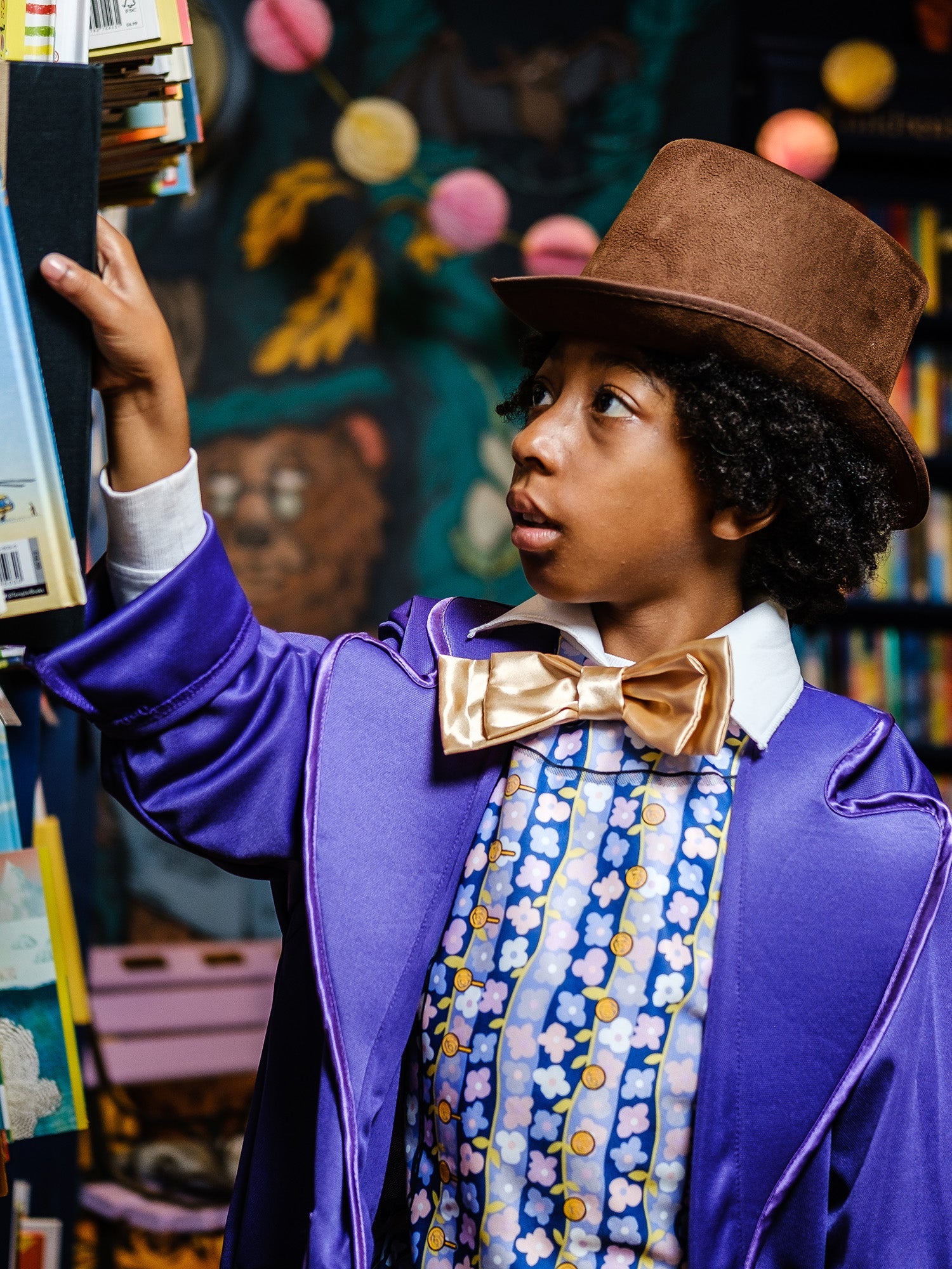 Willy Wonka, Multi, Willy Wonka, Kids Costumes, Small, Side