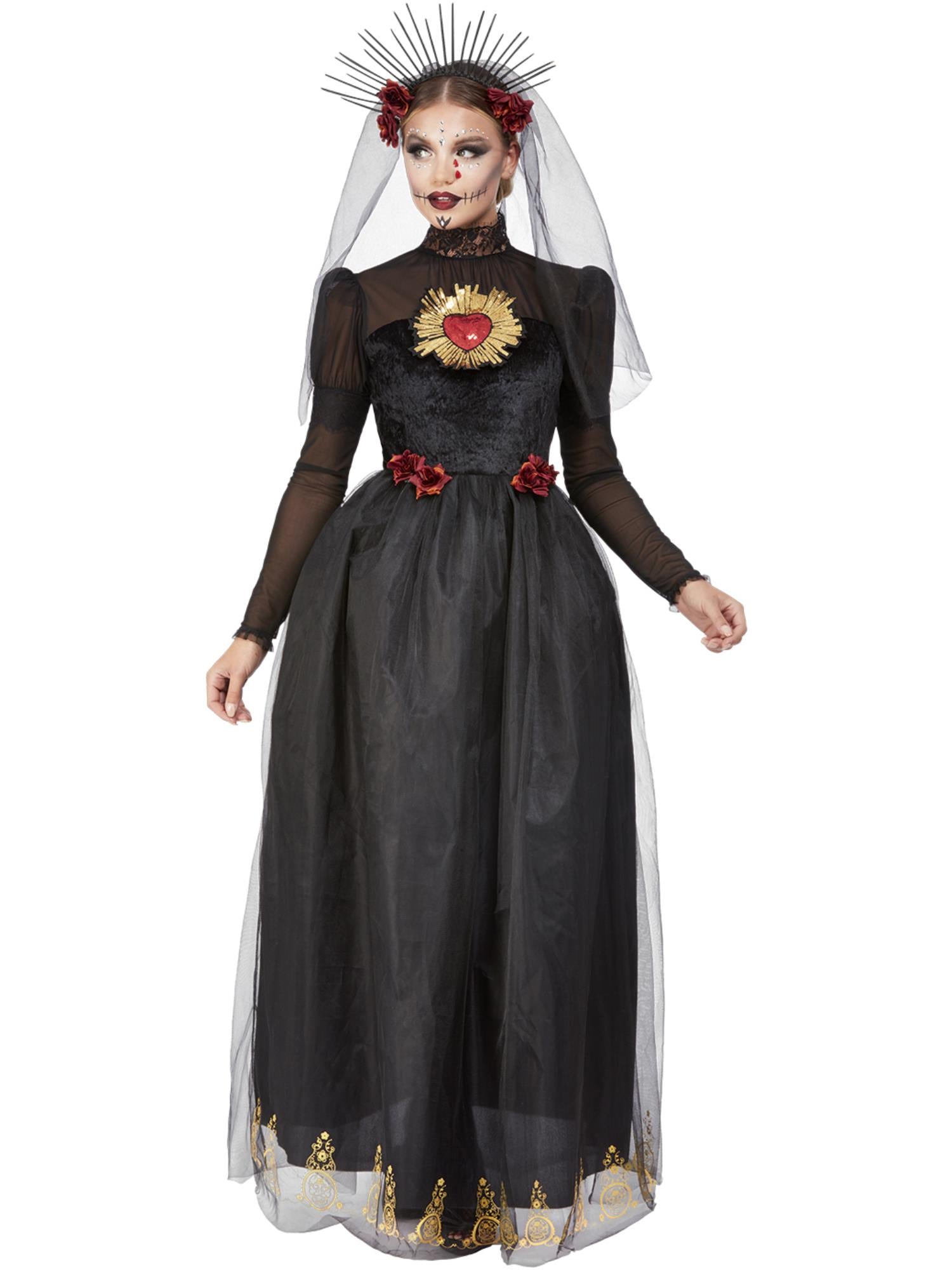 Deluxe DOTD Sacred Heart Bride Costume, Black