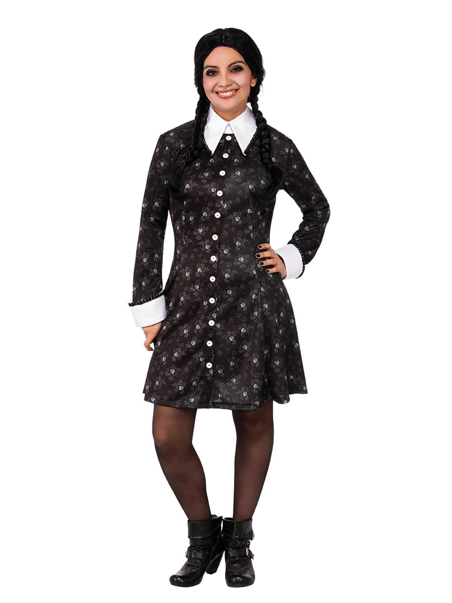 Wednesday, Multi, TCAF, Adult Costume, Extra Small, Front