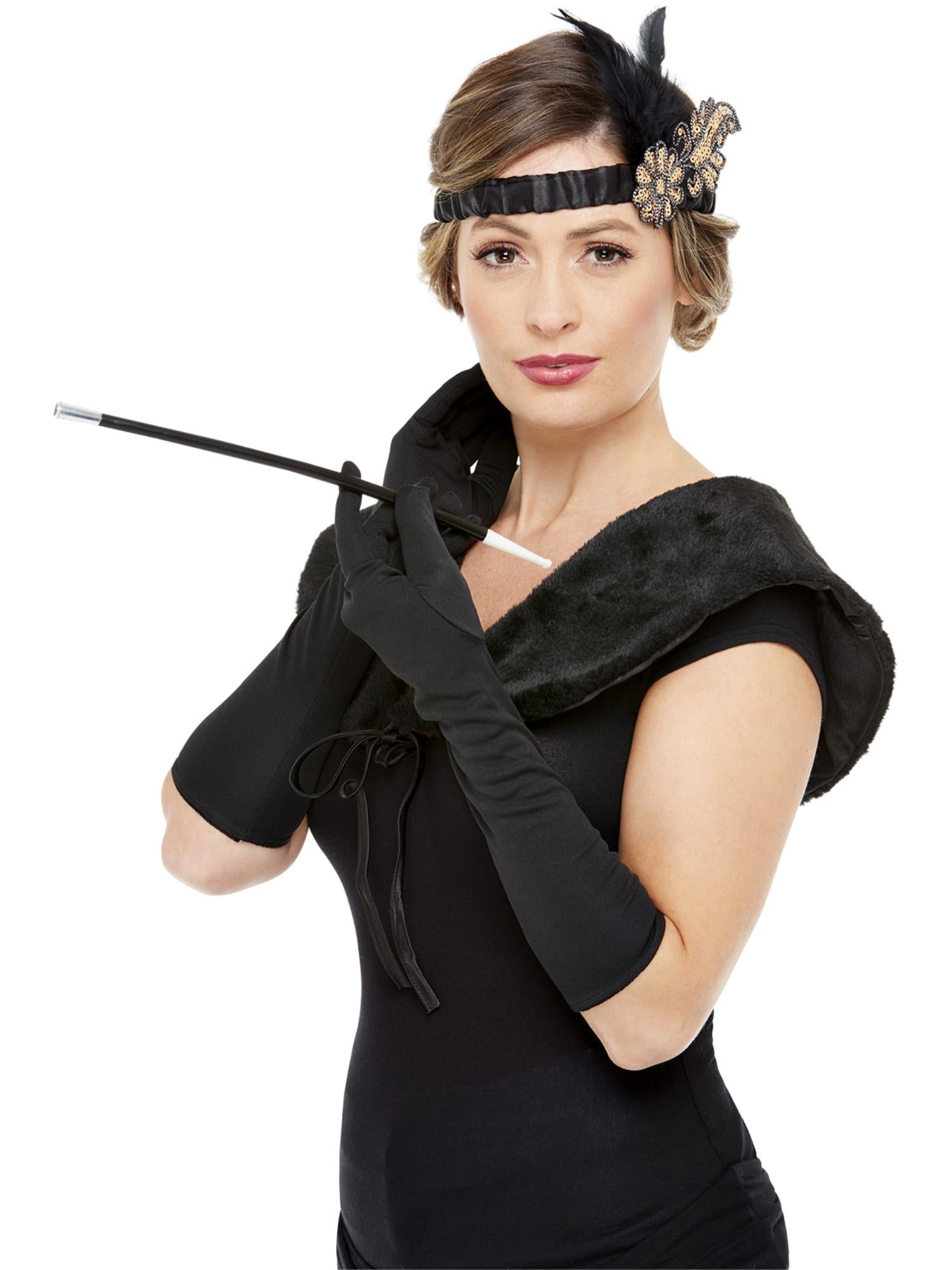 Deluxe 20s Accessories Kit, Black & Gold, Gloves