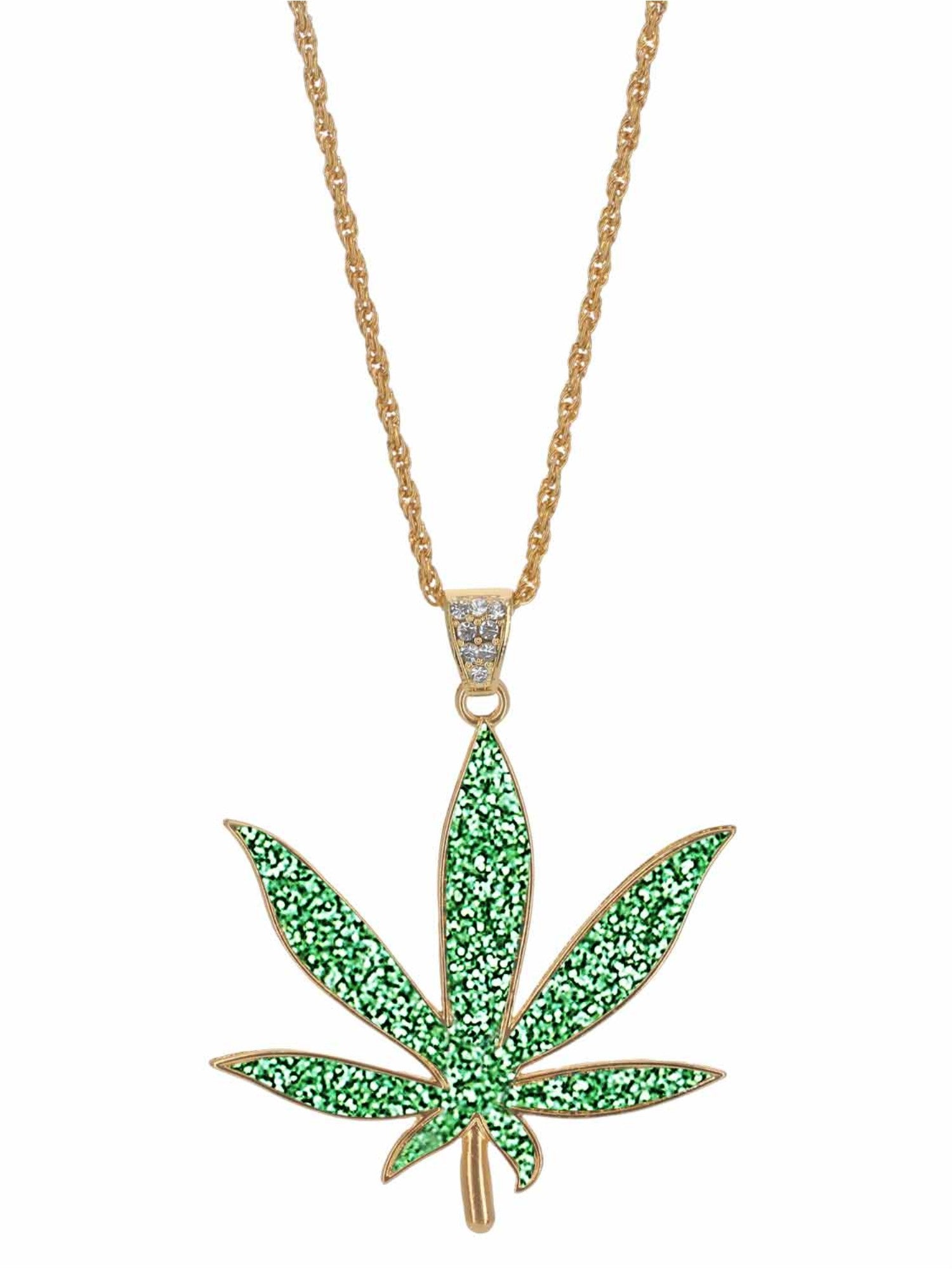 90s Hemp Bling Medallion, Green Glitter Resin