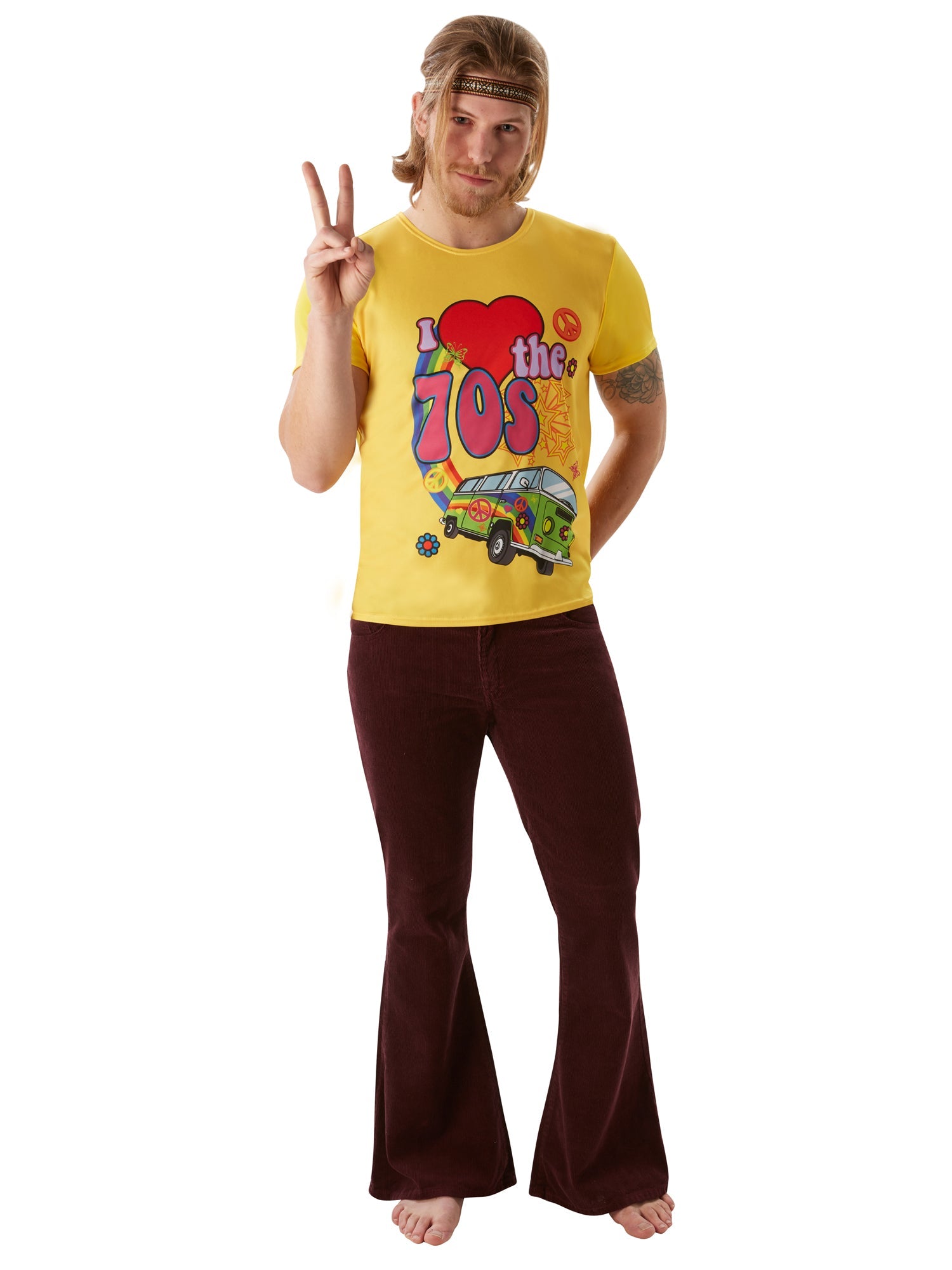 1970s, Multi, Forum, Adult Costume, Small, Front