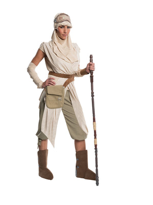 Rey, The Force Awakens, Episode VII, The Force Awakens, Multi, Disney - Lucas, Adult Costume, Small, Front