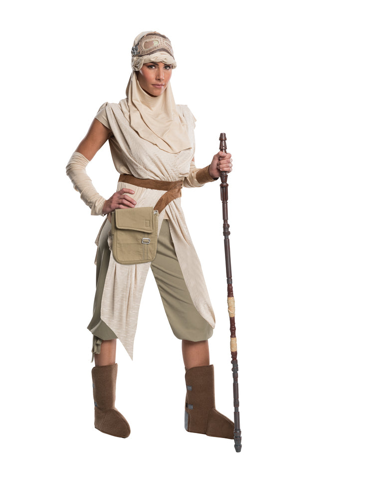Rey, The Force Awakens, Episode VII, The Force Awakens, Multi, Disney - Lucas, Adult Costume, Small, Front