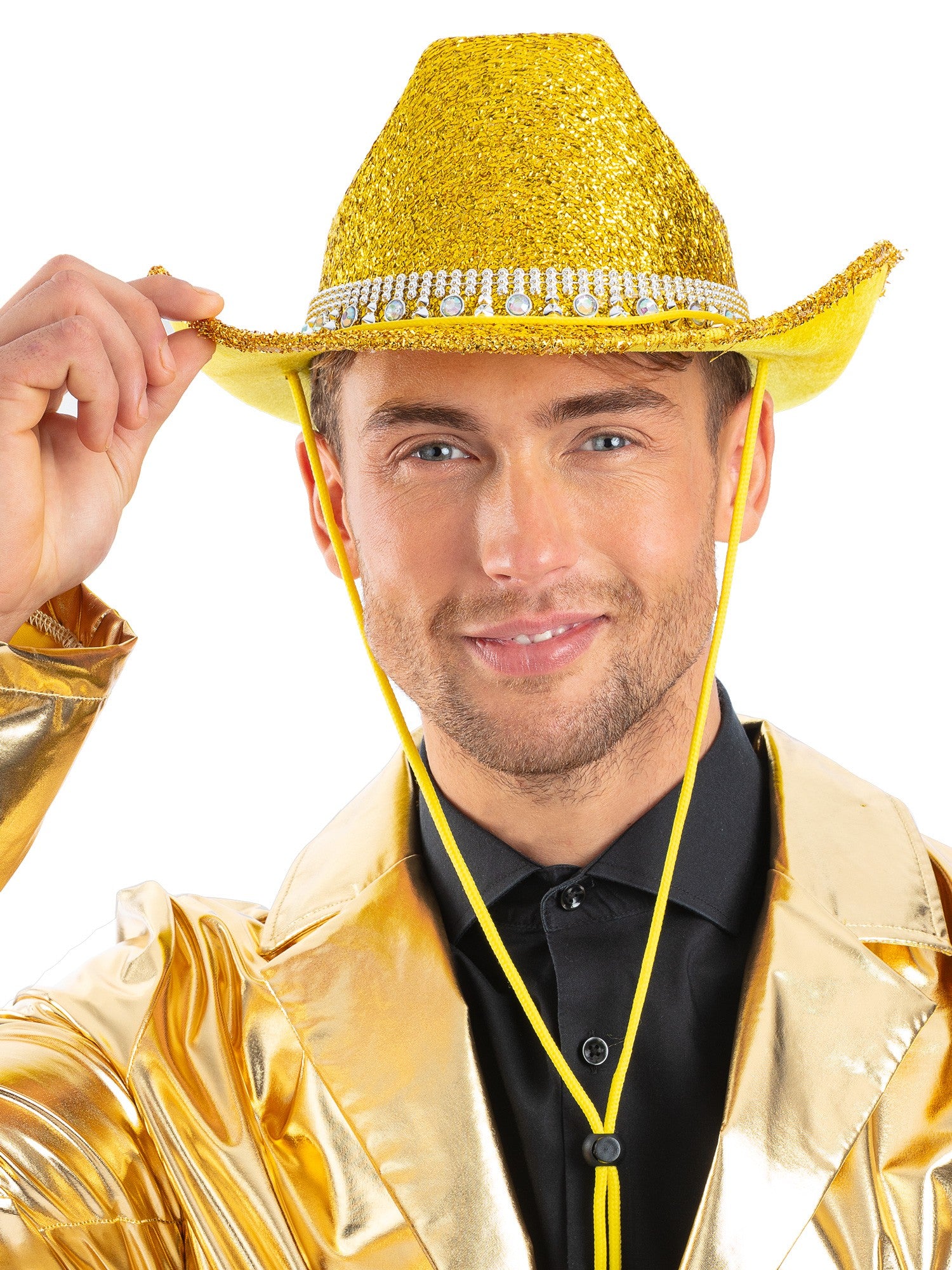 Gold Bling Rhinestone Cowboy Hat