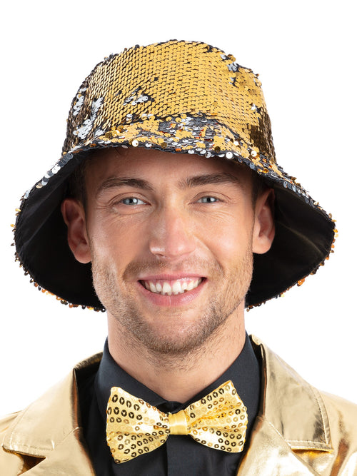 Gold & Silver Sequin Bucket Hat