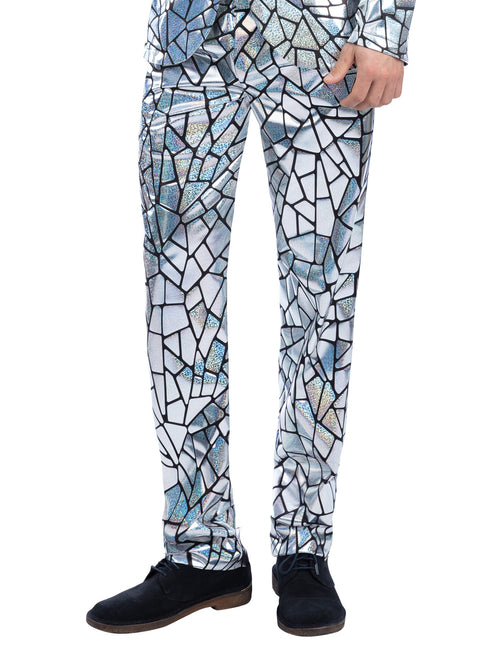 Mirror Mirror Trousers, Holographic Iridescent