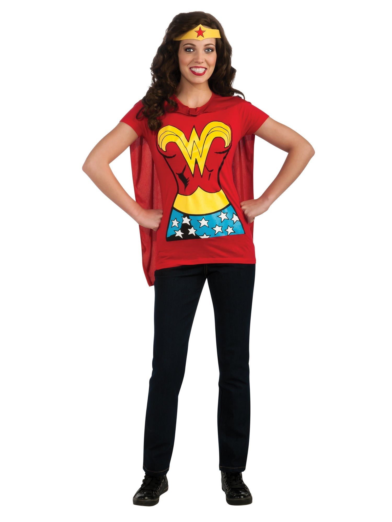 Wonder Woman, Multi, WB DC Comics, Adult Costume, Extra Large, Front