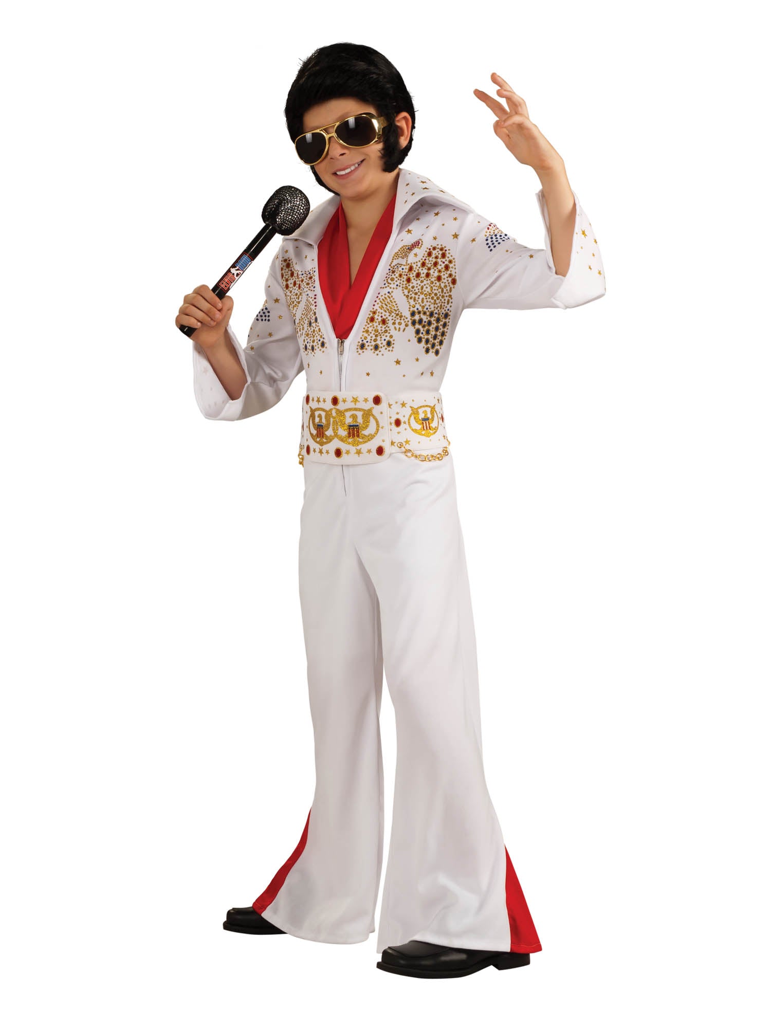 Elvis Las Vegas dames kostuum wit Elvis Las Vegas dames kostuum wit