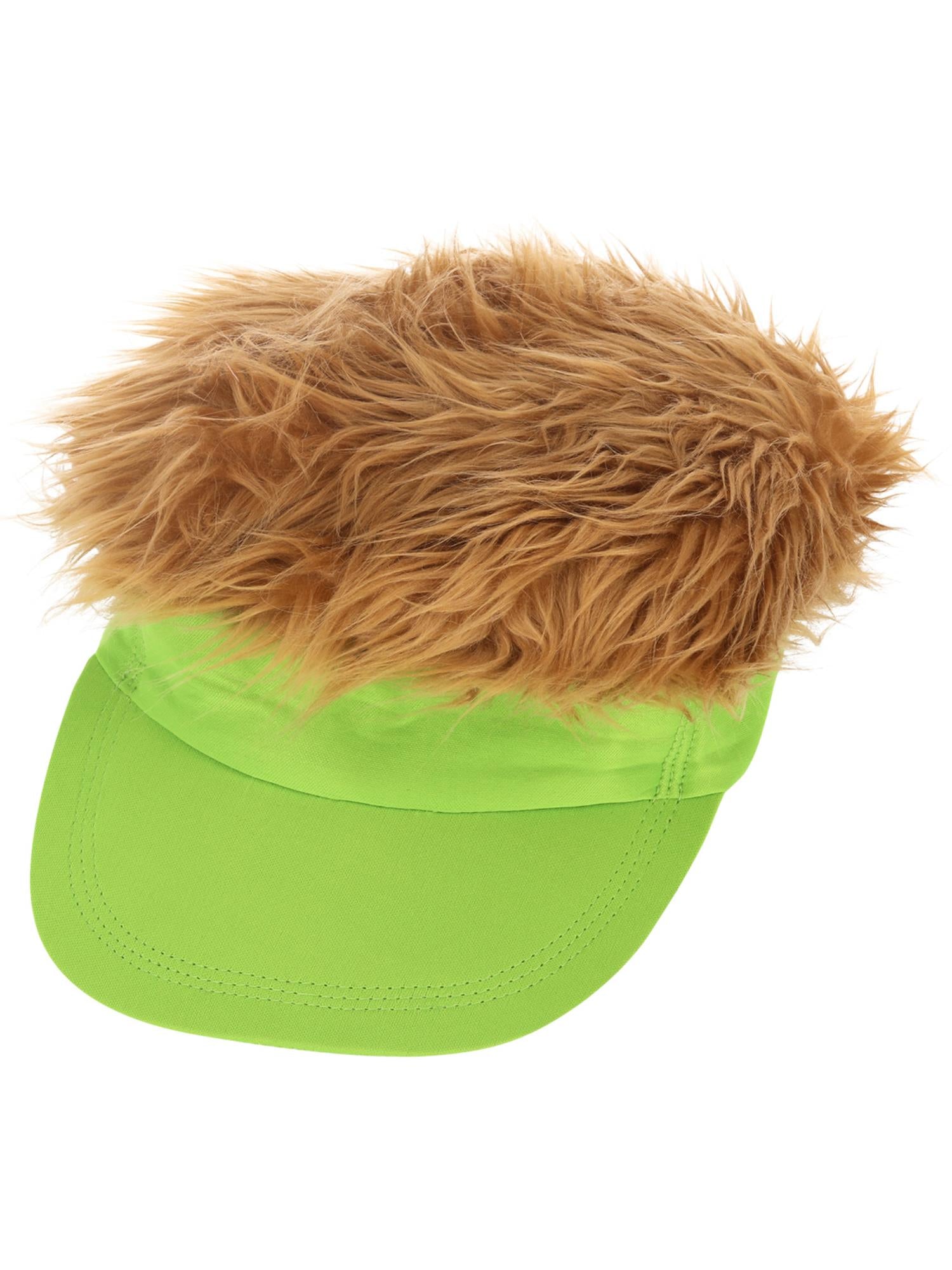 80s Neon Green Visor Hat