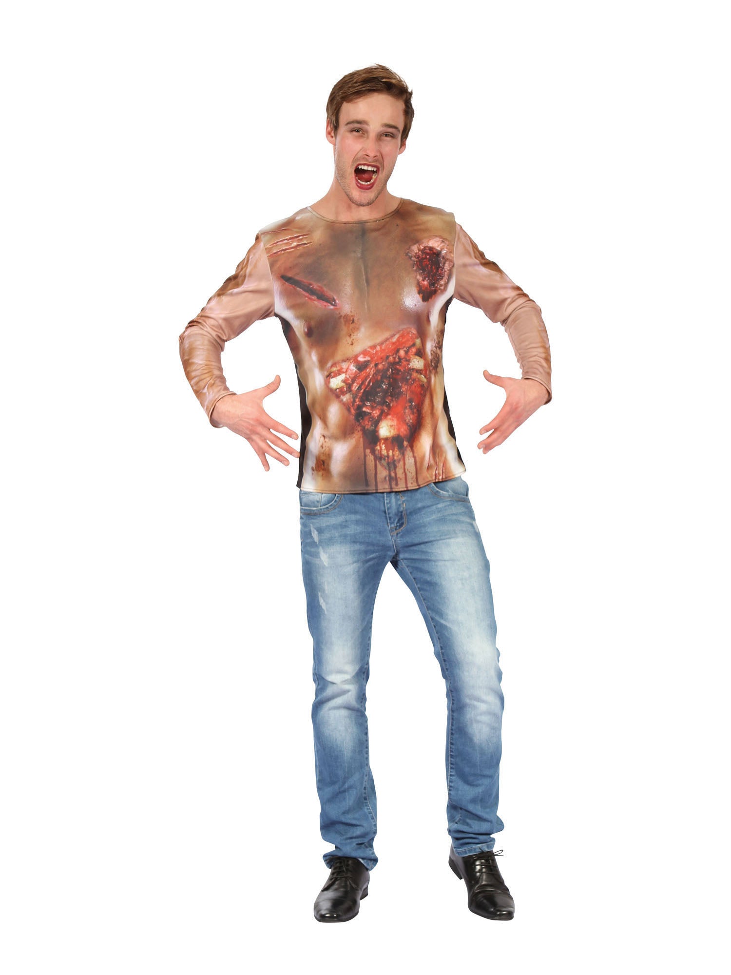 Zombie, Multi, Forum, Adult Costume, Standard, Front