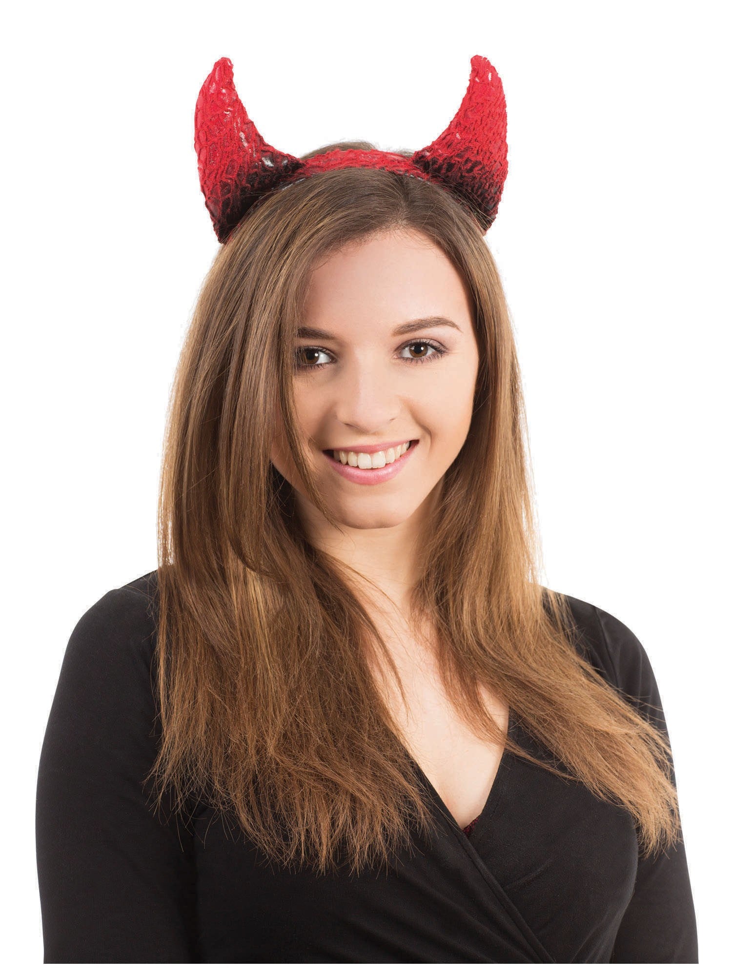 Devil Horns Black/Red On Band