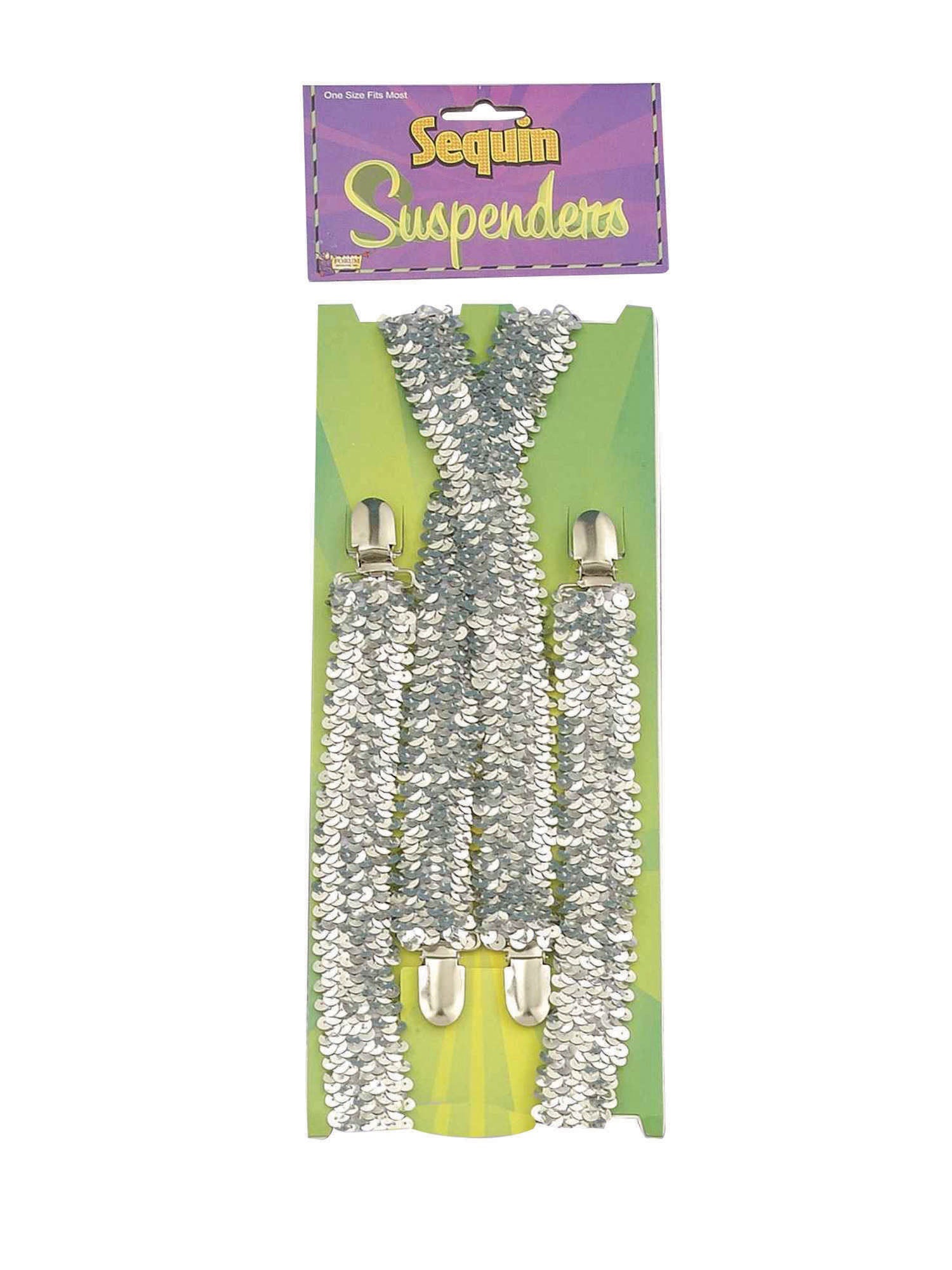 Braces, Silver, Forum, Accessories, One Size, Front