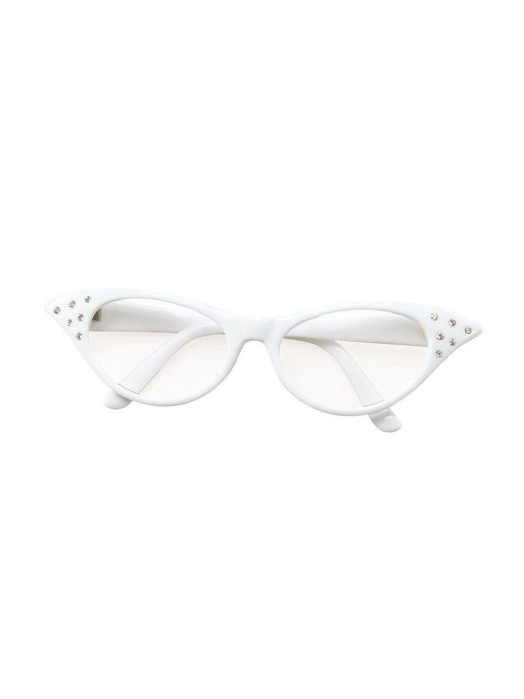 Glasses, White, Forum, Accessories, One Size, Front
