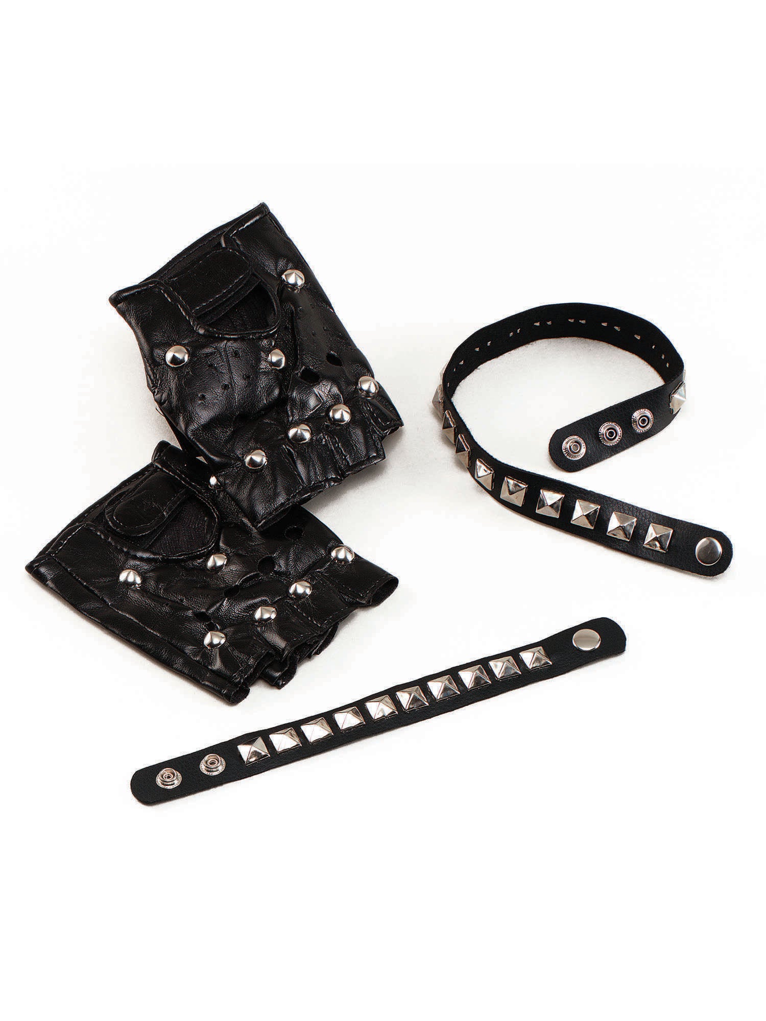 Studded Punk Gloves