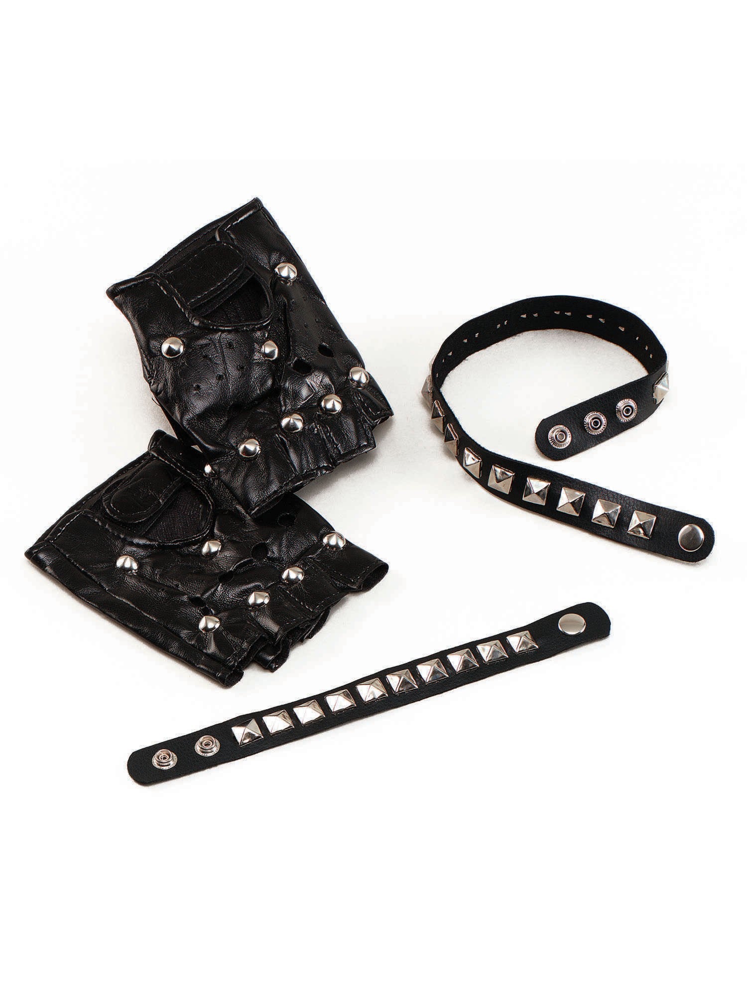 Studded Punk Gloves