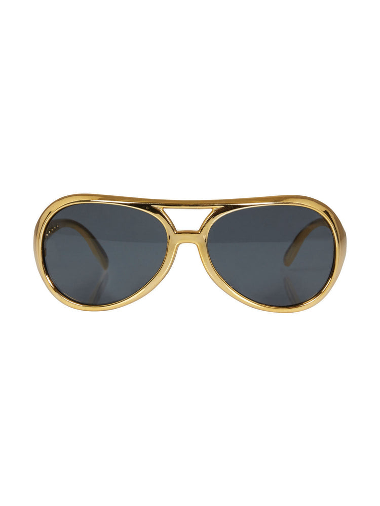 Glasses, Gold, Glasses, Accessories, One Size, Front
