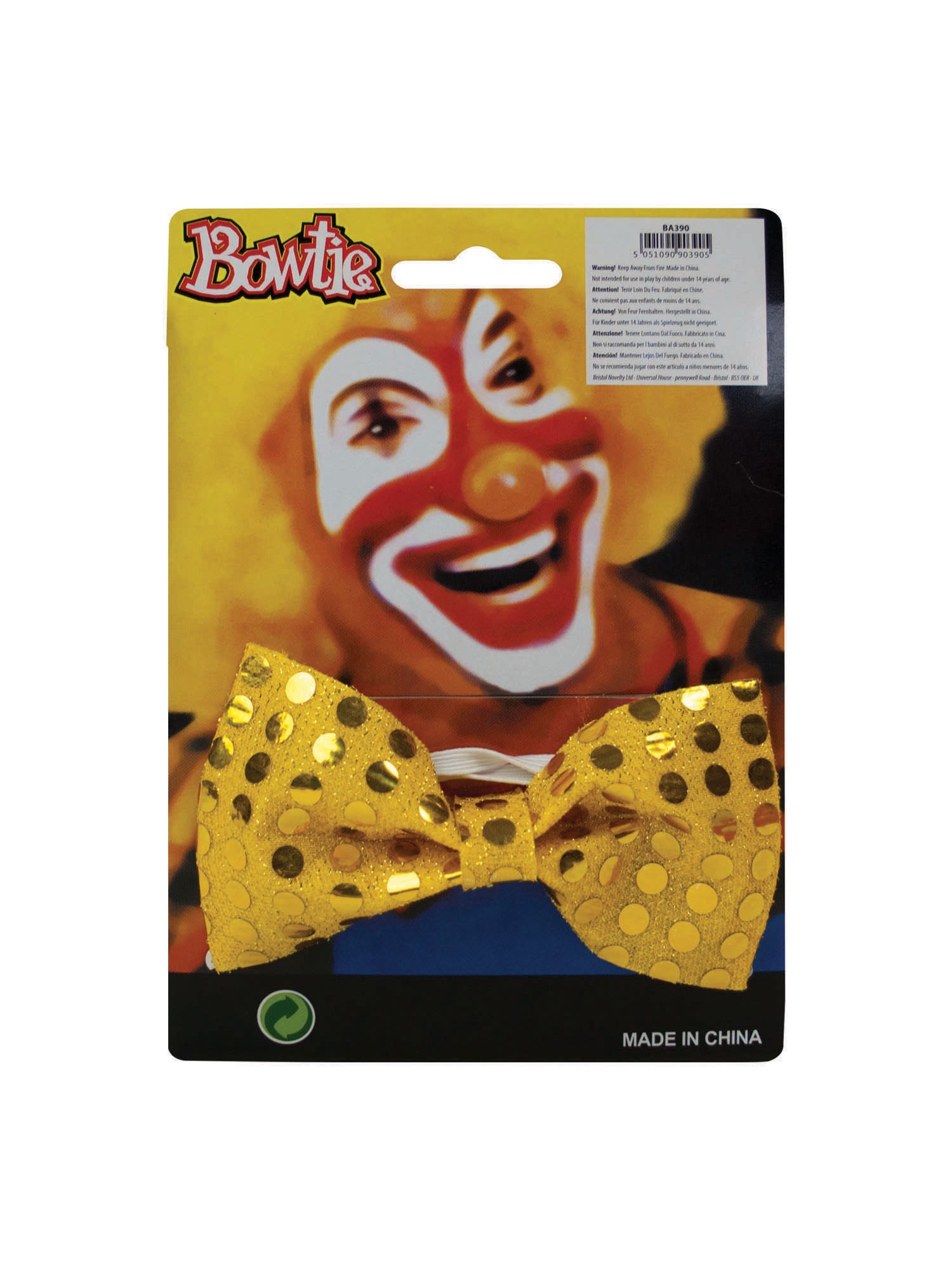 Bow Tie Sequin Gold