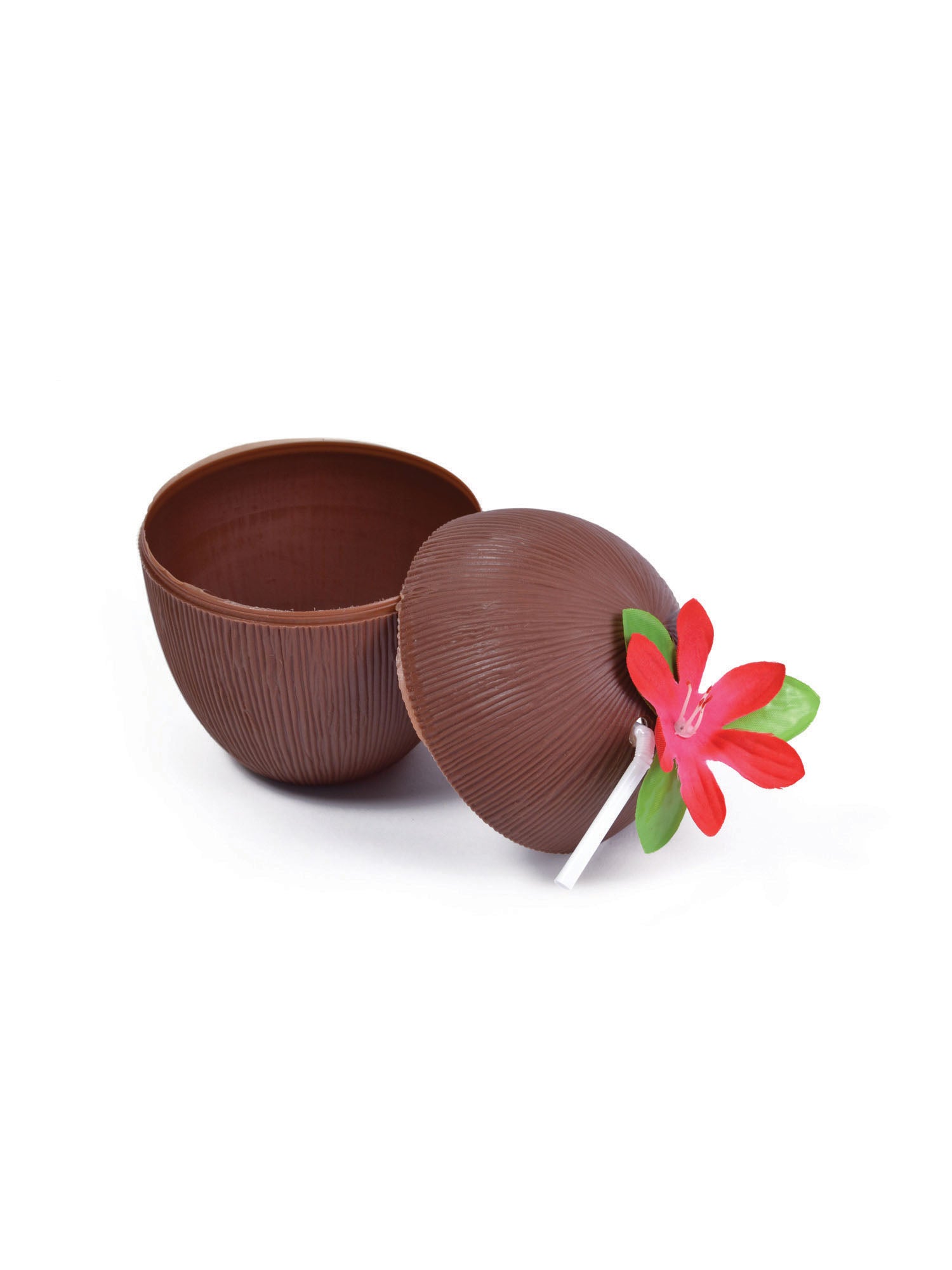 Coconut Cup Flower & Straw