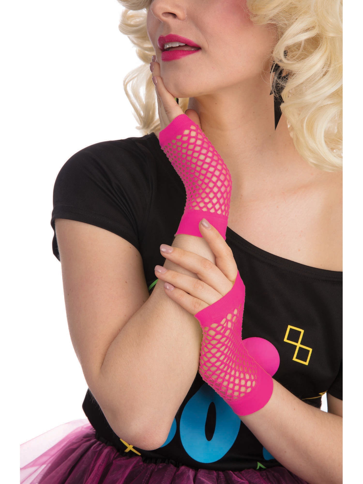 Gloves, Neon Pink, Forum, Accessories, Short, Front