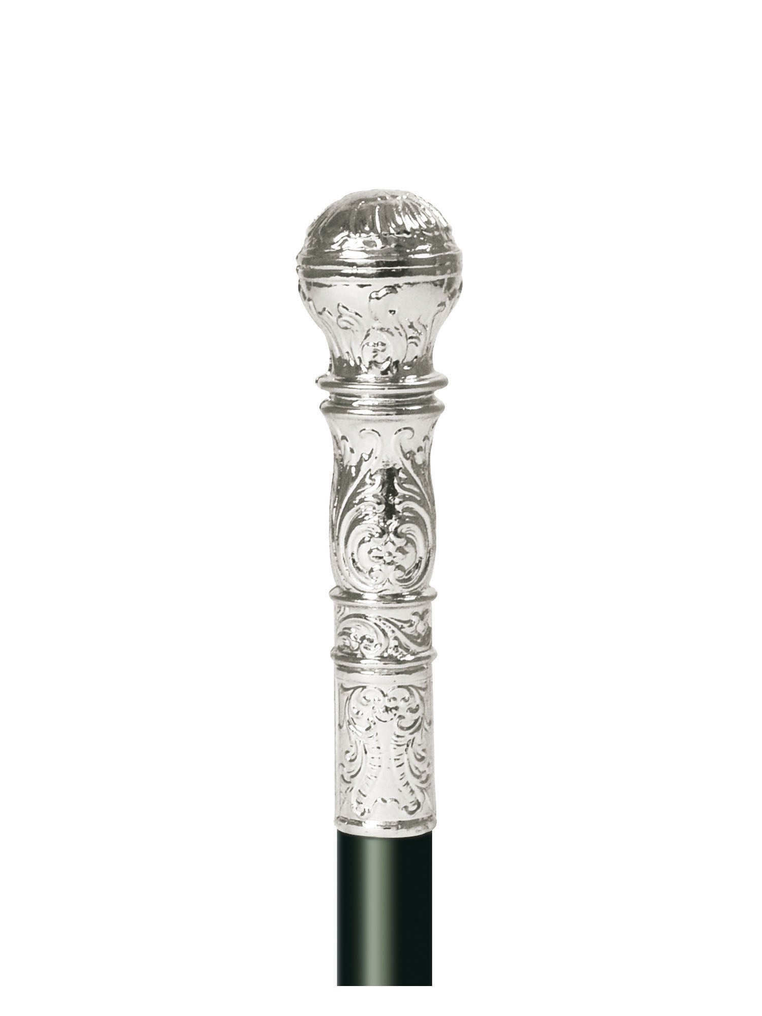 Cane With Silver Ball Handle