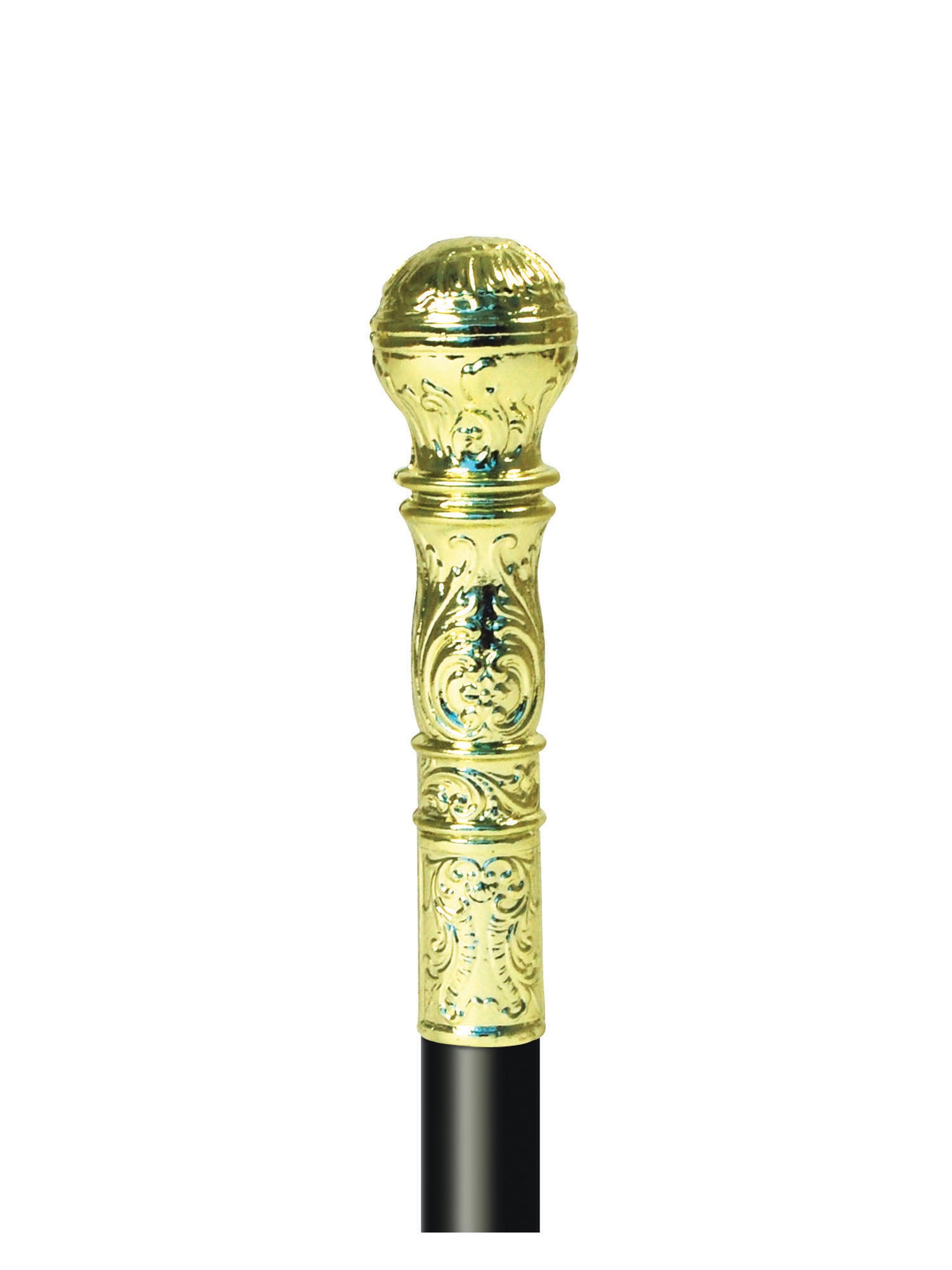 Cane With Gold Ball Handle