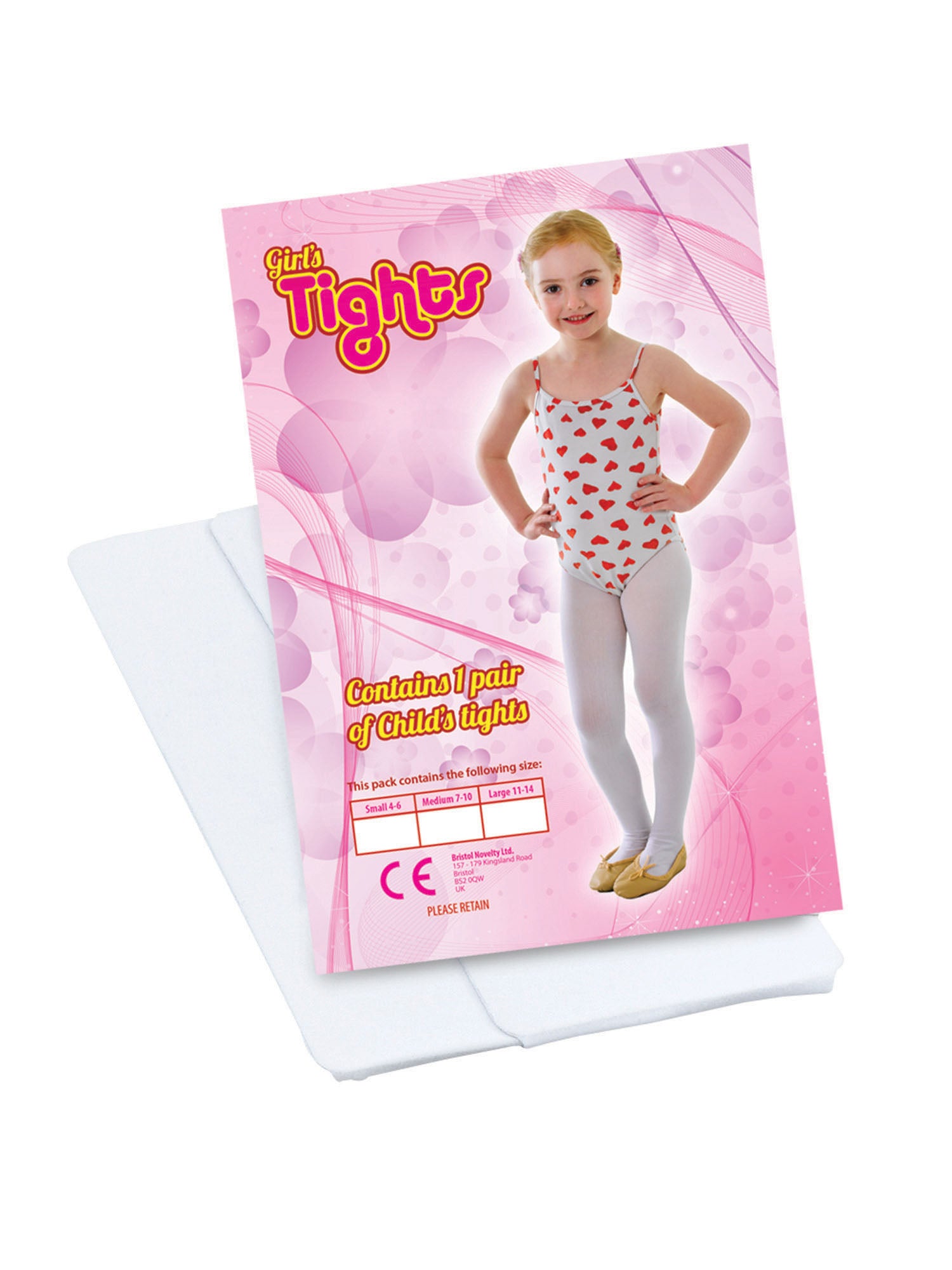 Tights White 4/6 Small