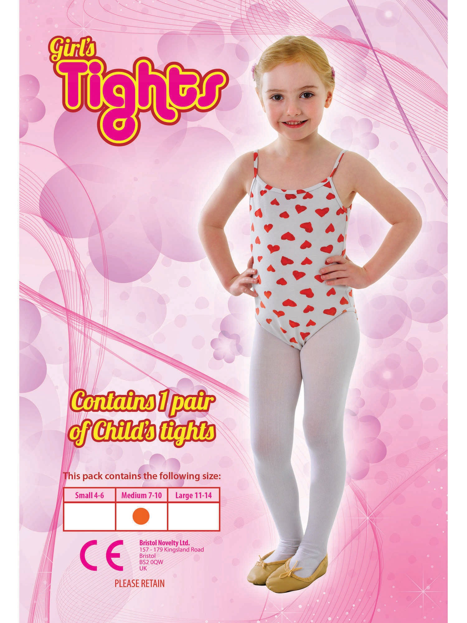 Tights White 4/6 Small