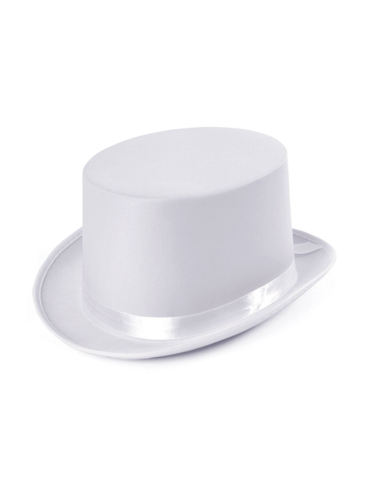 Top Hat - White (Satin Look)