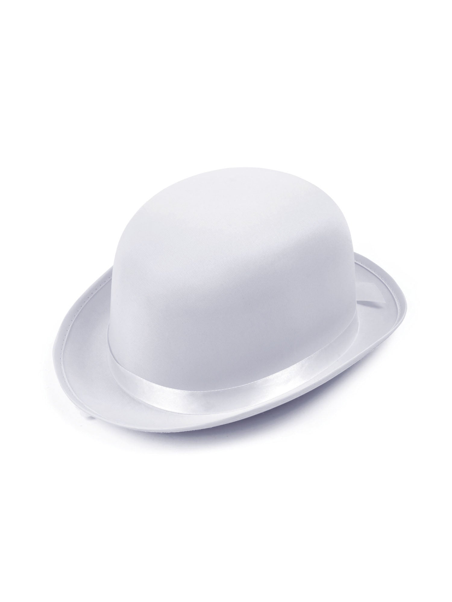Bowler, White, Forum, Hats, One Size, Front