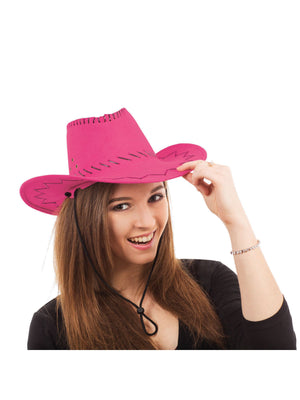 Western, Pink, Forum, Hats, One Size, Front