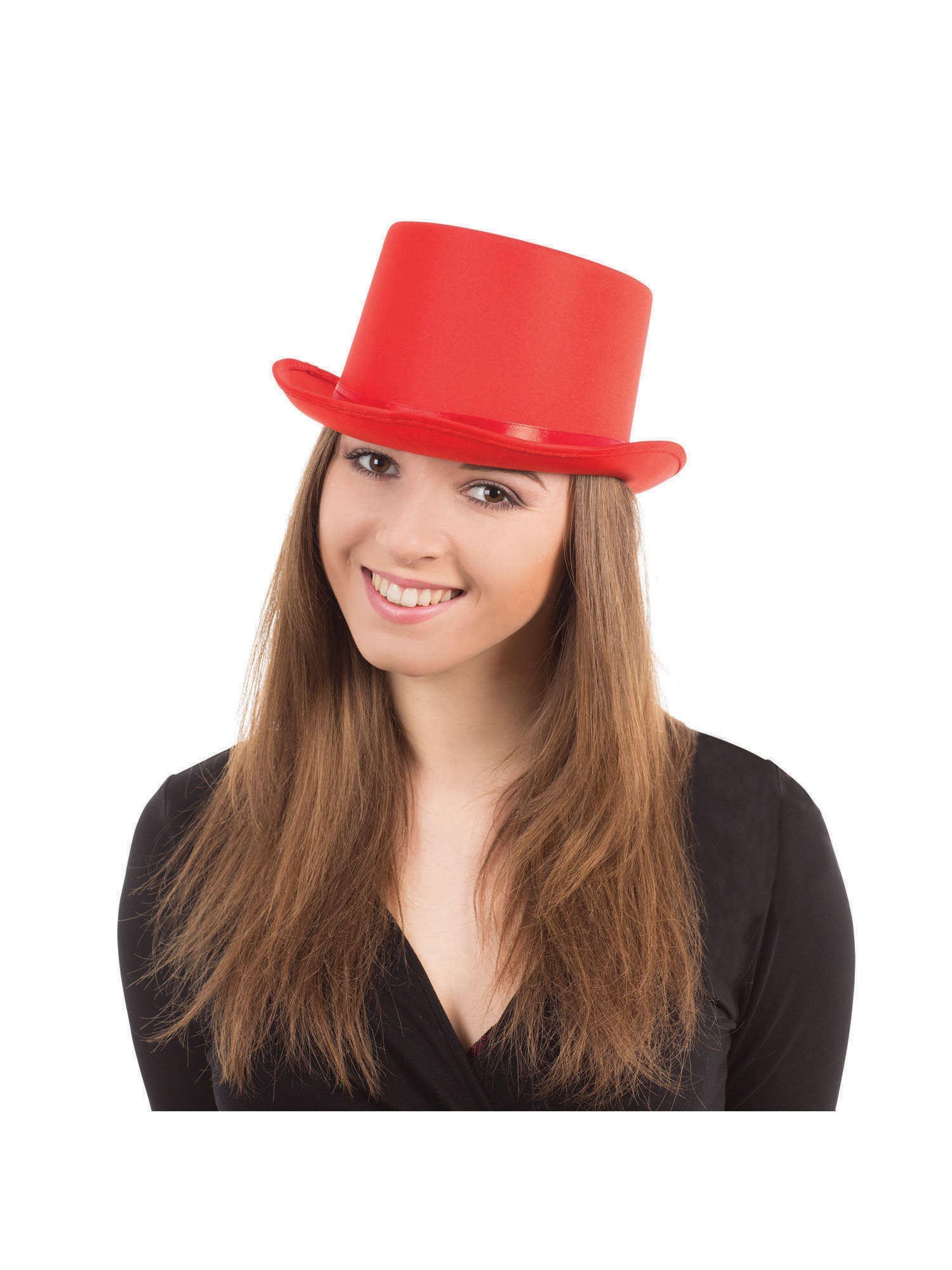 Top Hat, Red, Forum, Hats, One Size, Front