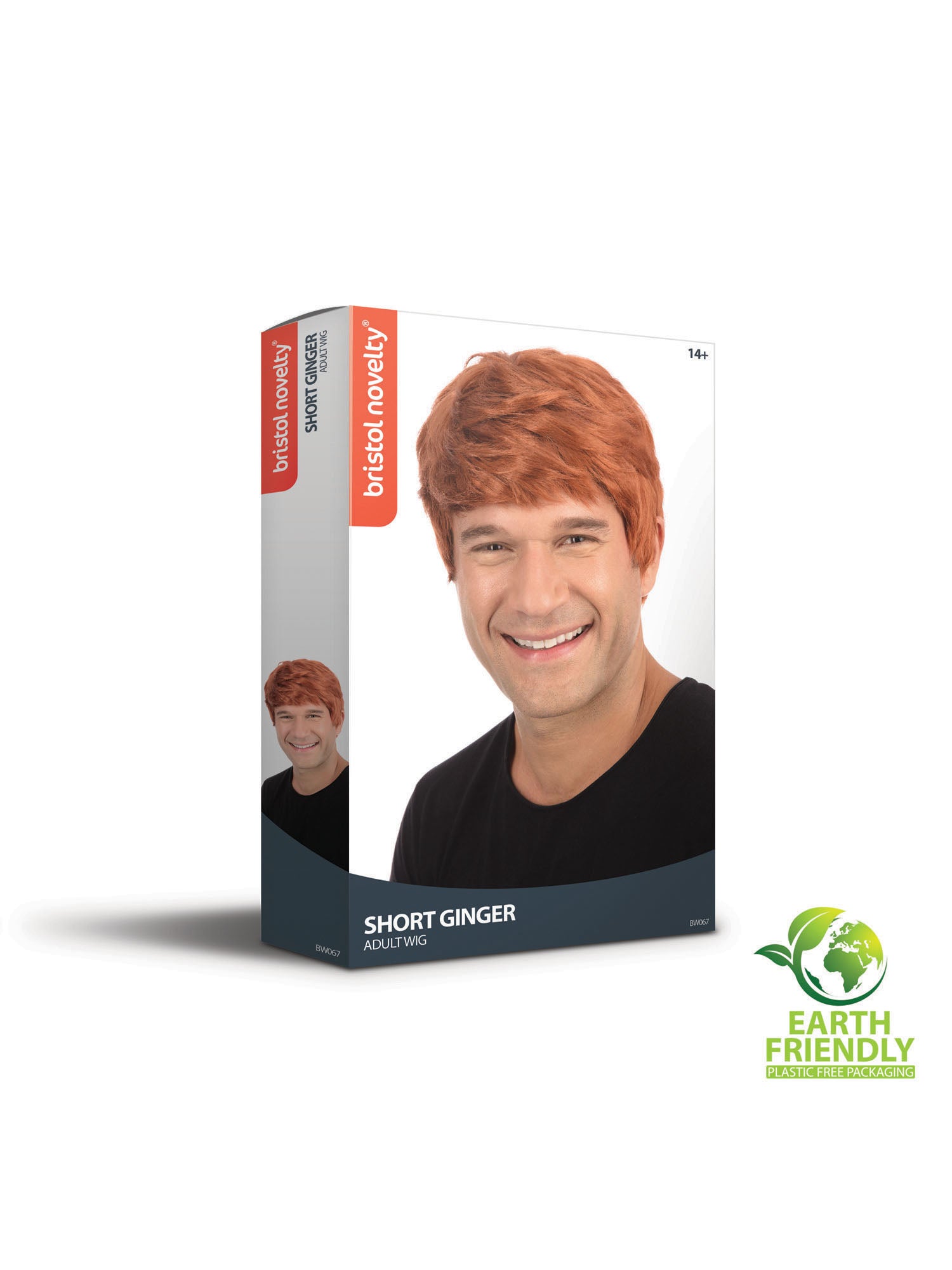 Male Wig - Short - Ginger Boxed